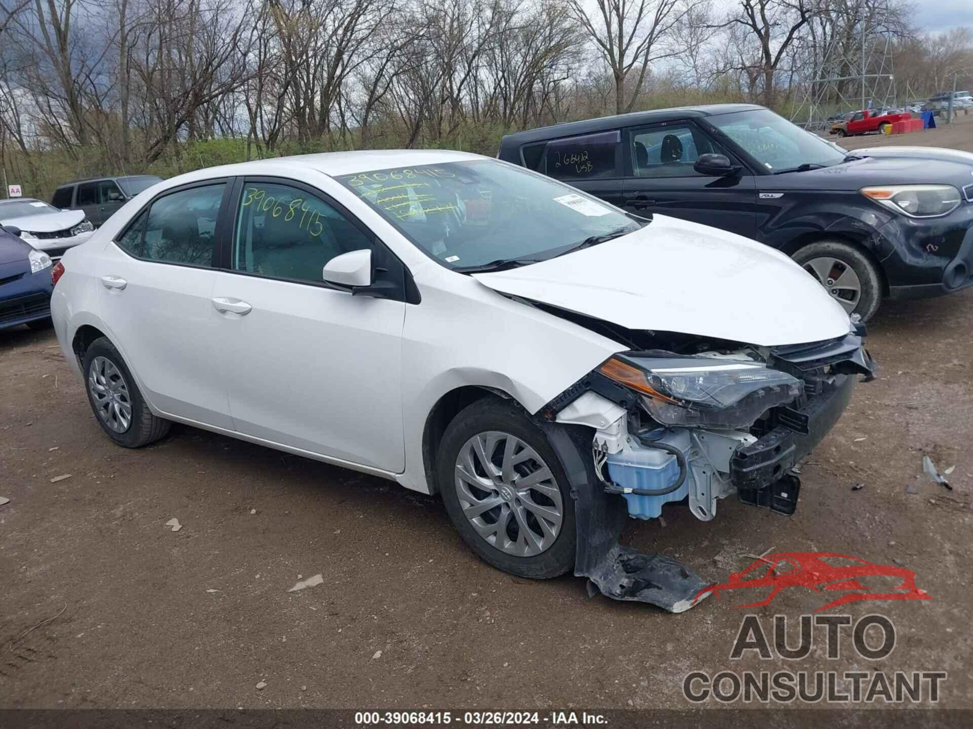 TOYOTA COROLLA 2019 - 2T1BURHE8KC190298