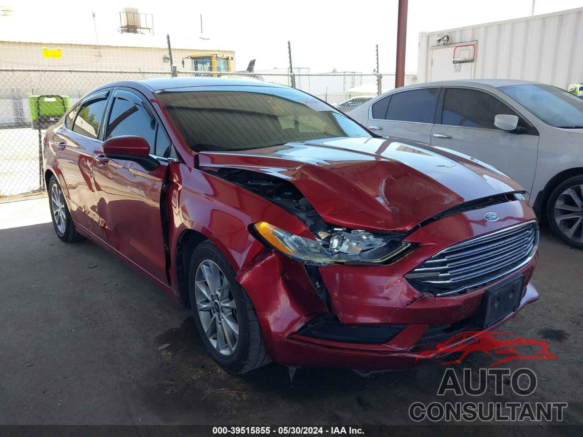 FORD FUSION 2017 - 3FA6P0H7XHR207651