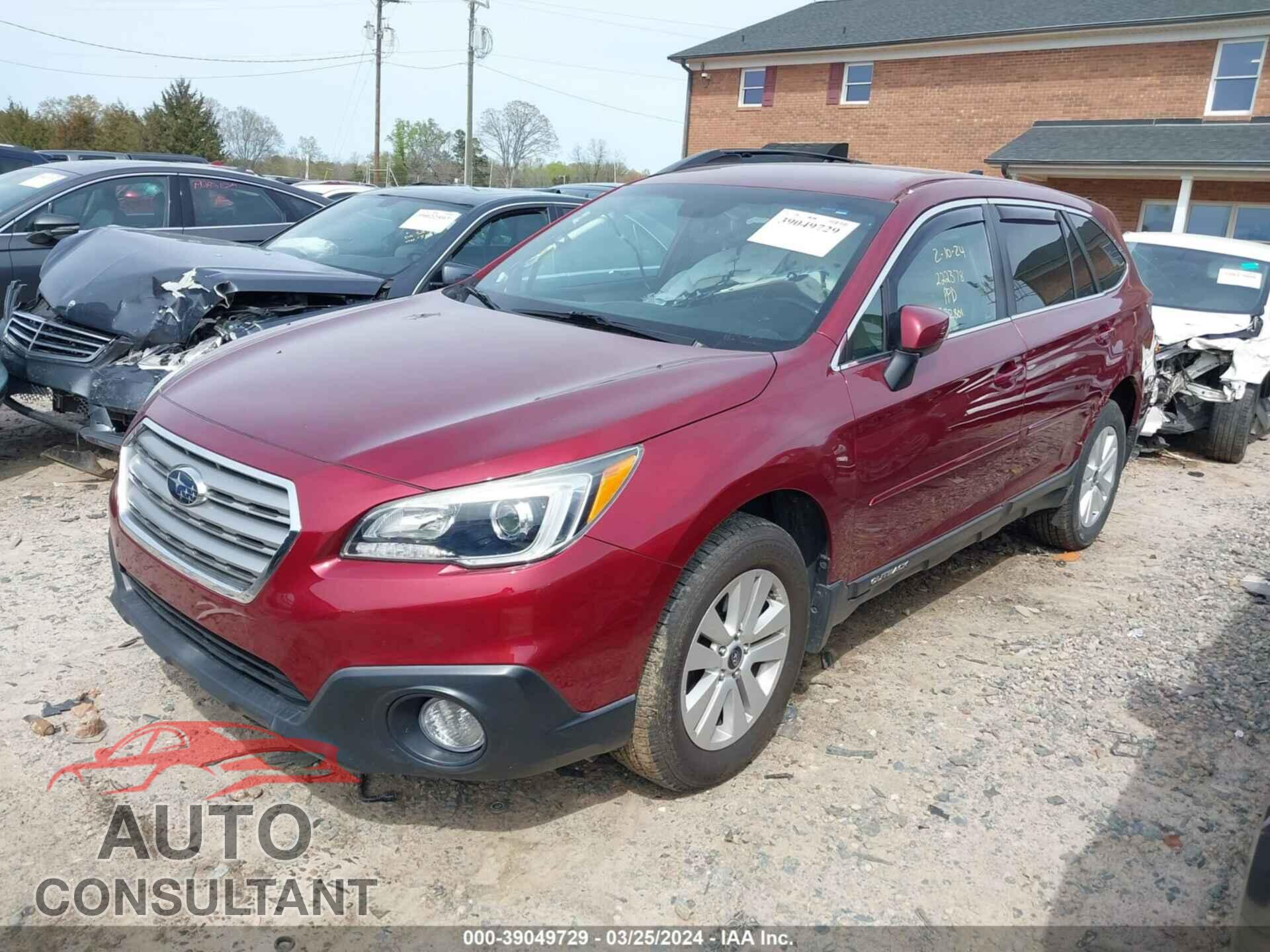 SUBARU OUTBACK 2016 - 4S4BSBFC0G3222378