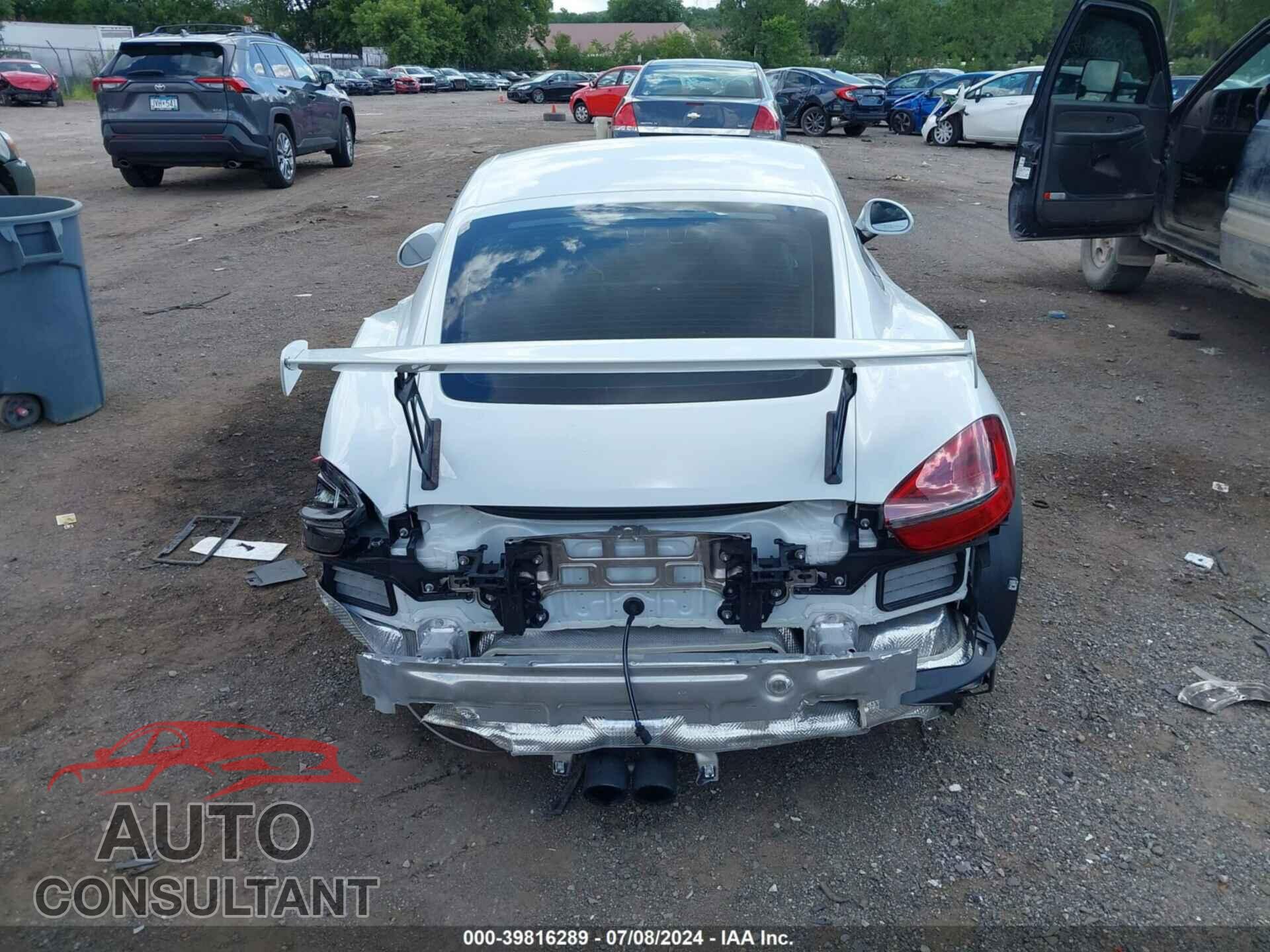 PORSCHE CAYMAN 2016 - WP0AC2A82GK197585