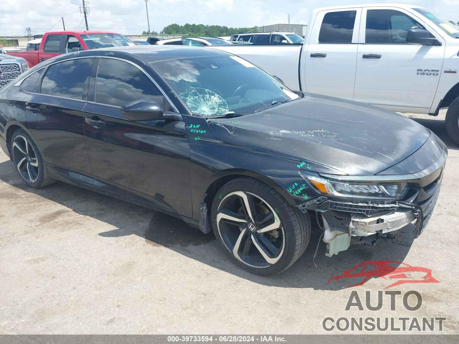 HONDA ACCORD 2019 - 1HGCV1F37KA166598