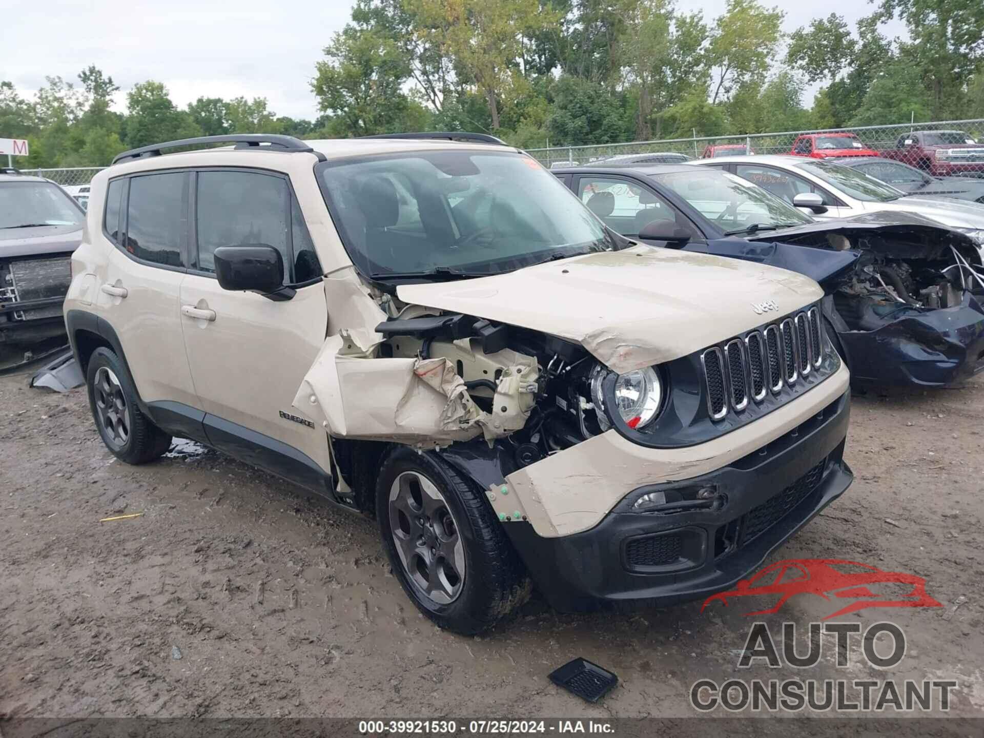 JEEP RENEGADE 2016 - ZACCJAAT9GPE32227