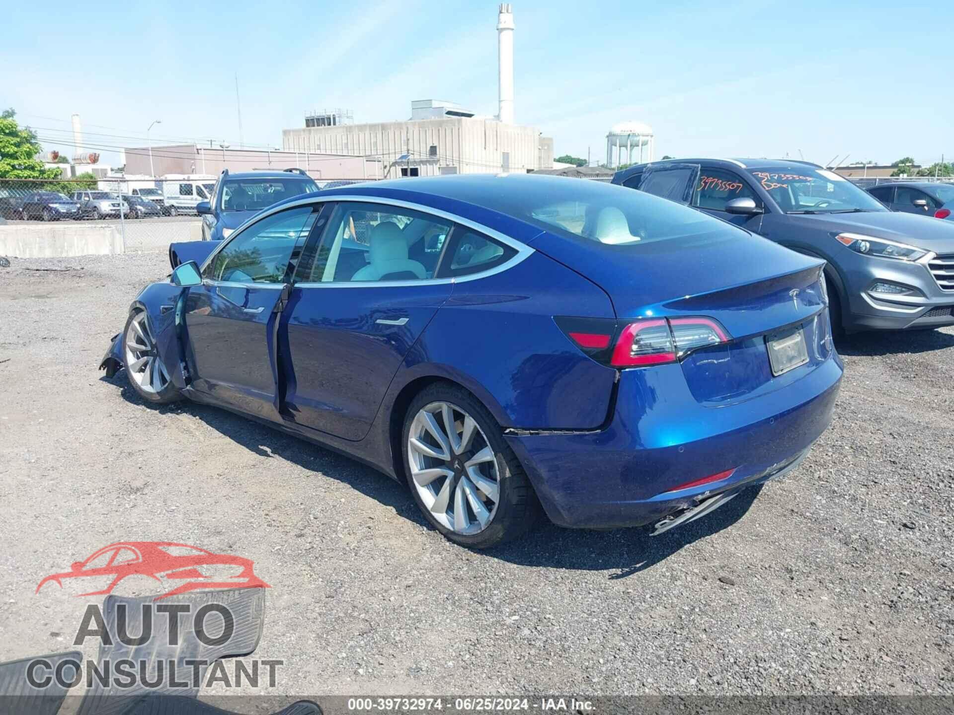 TESLA MODEL 3 2019 - 5YJ3E1EB9KF454606