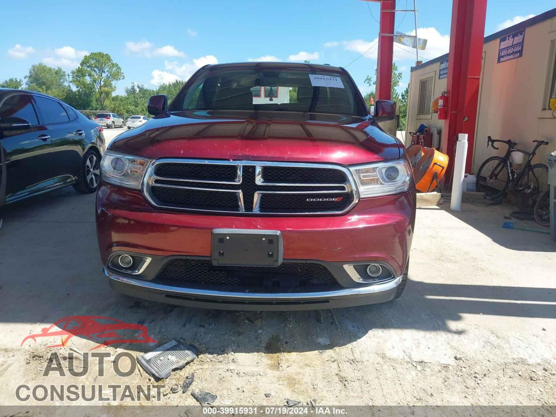 DODGE DURANGO 2016 - 1C4RDJAGXGC387324