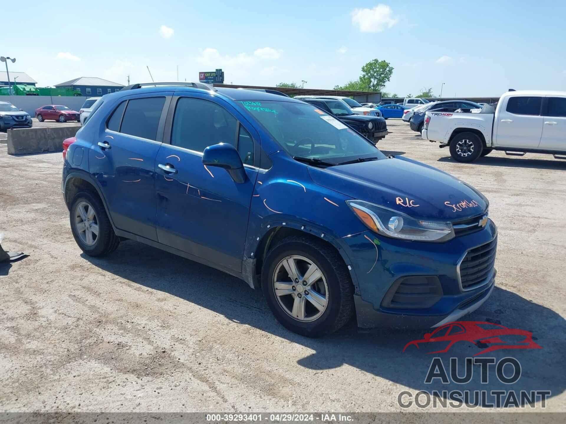 CHEVROLET TRAX 2019 - 3GNCJLSB2KL345473