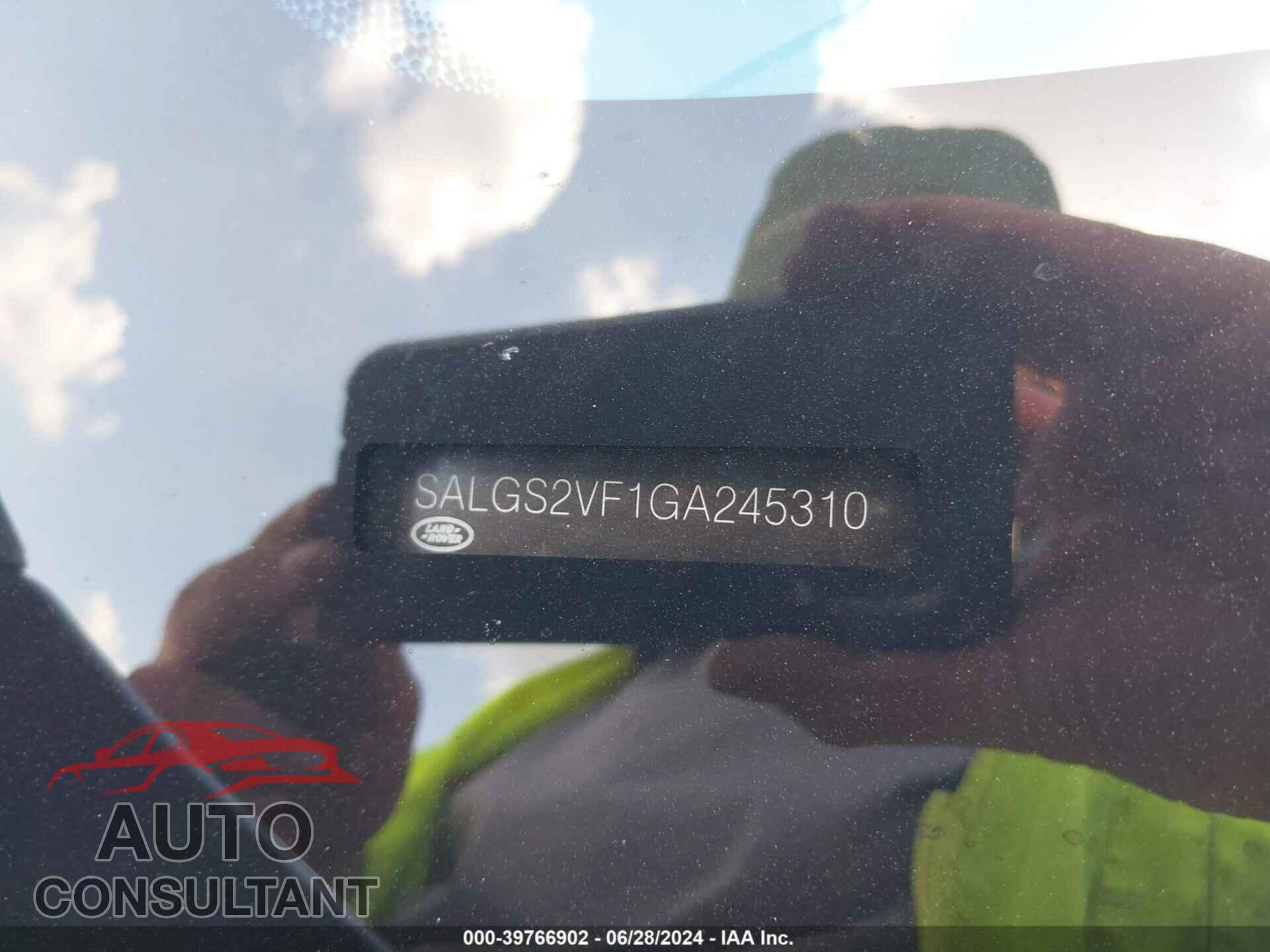LAND ROVER RANGE ROVER 2016 - SALGS2VF1GA245310