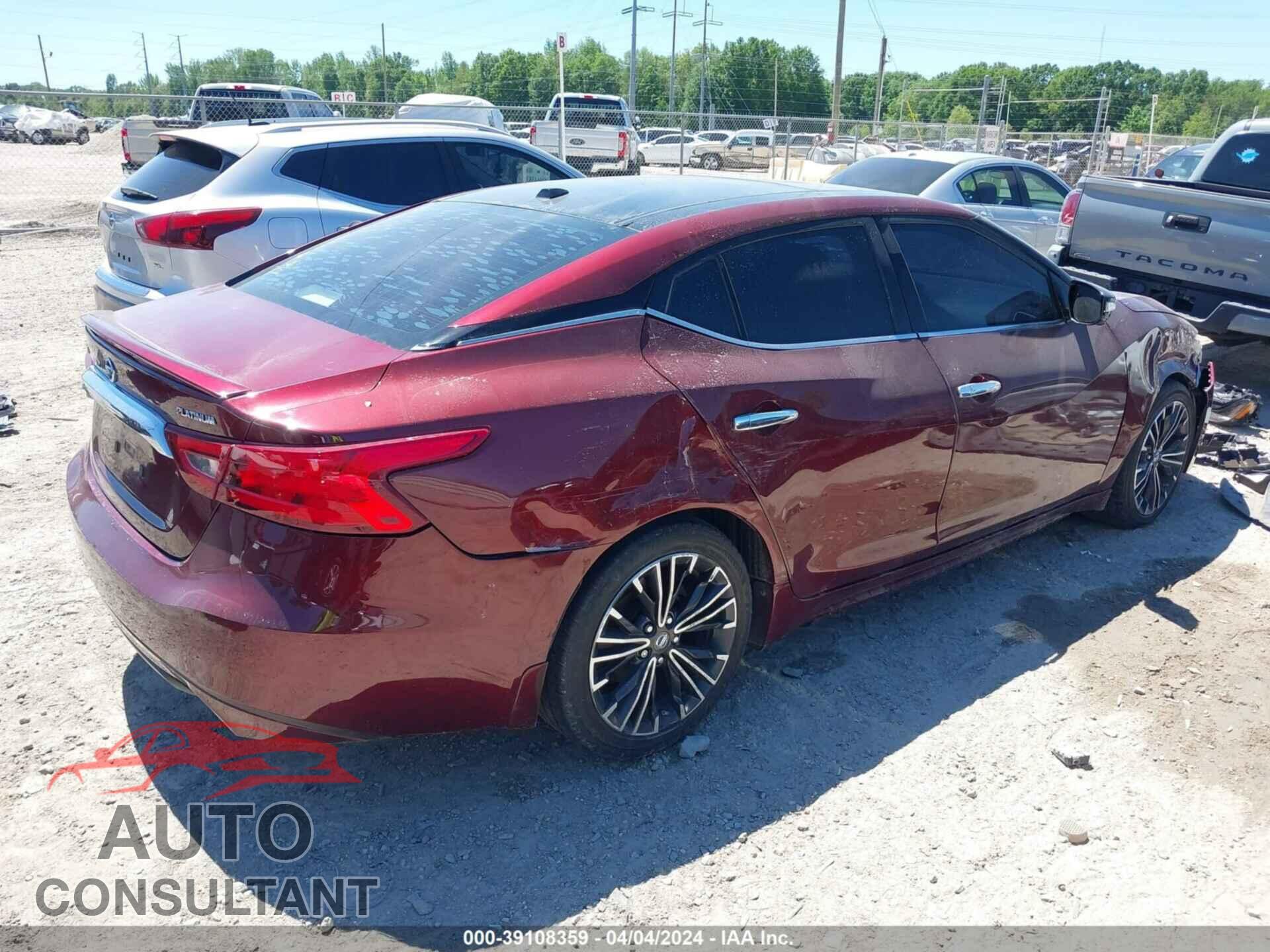 NISSAN MAXIMA 2017 - 1N4AA6AP1HC376657