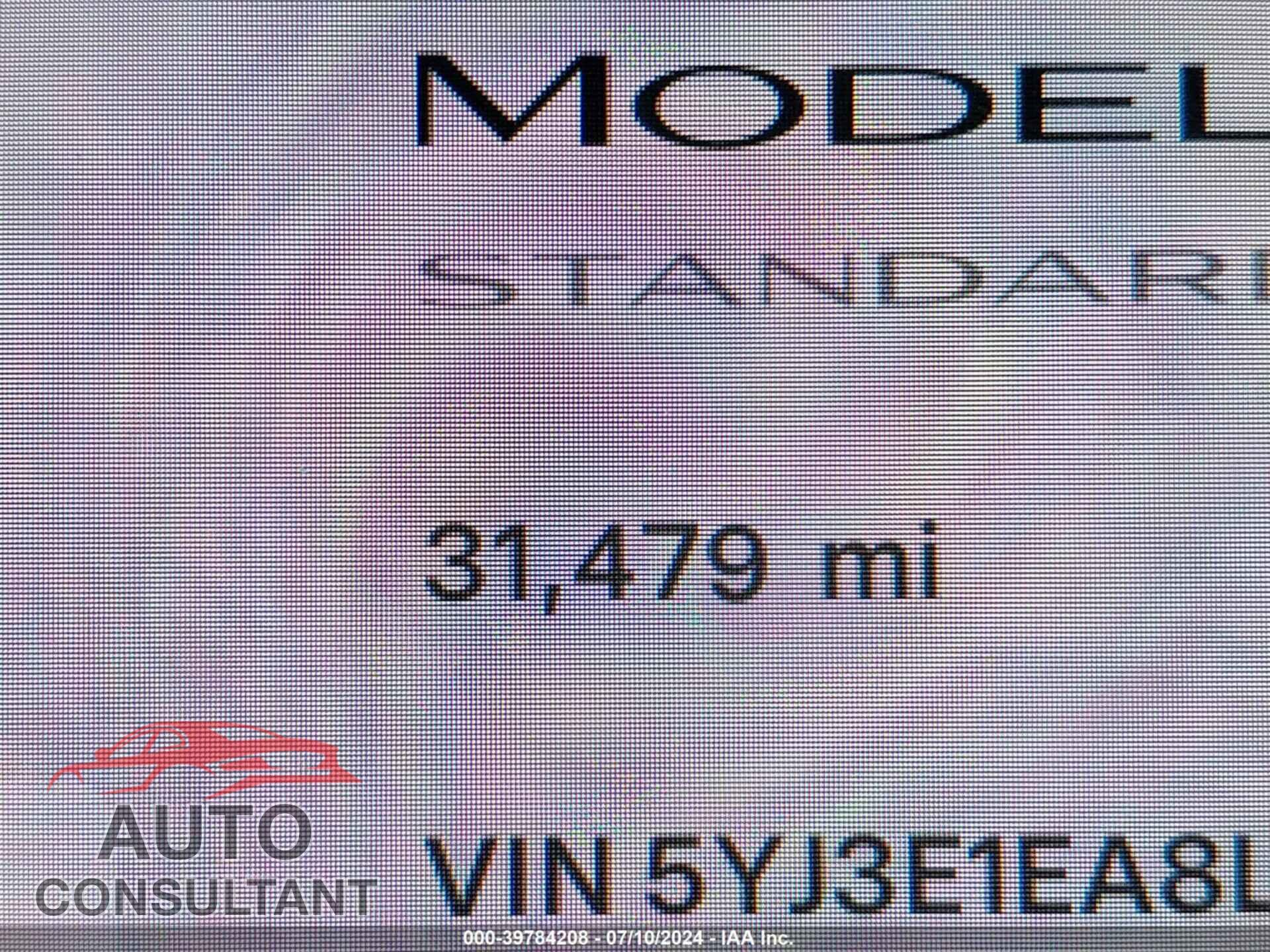 TESLA MODEL 3 2020 - 5YJ3E1EA8LF741198