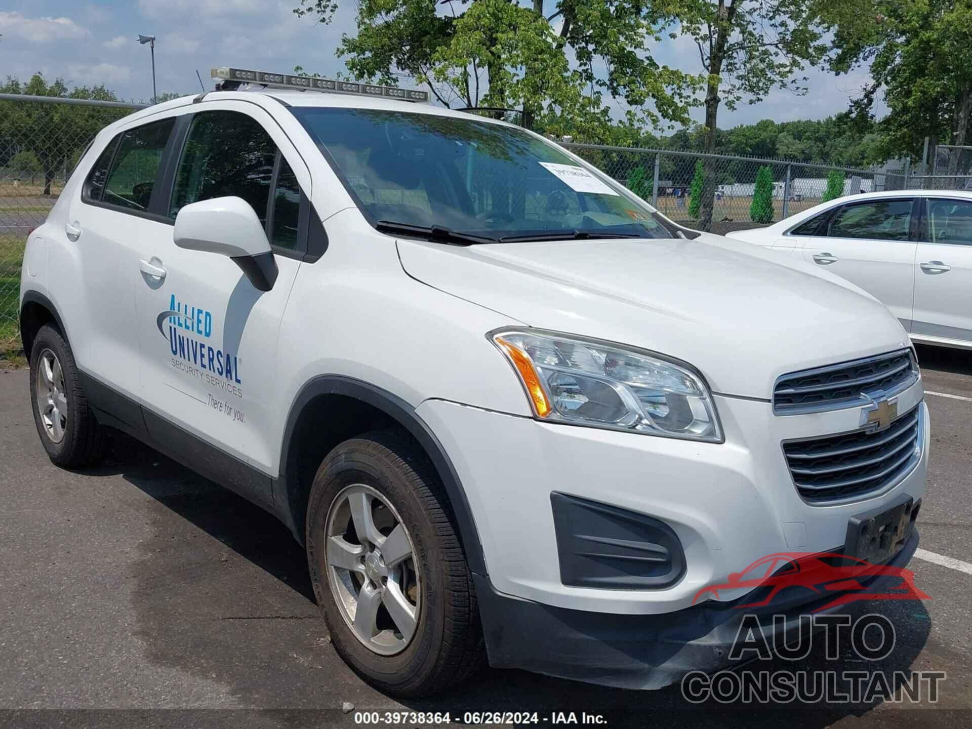 CHEVROLET TRAX 2016 - KL7CJNSBXGB648351