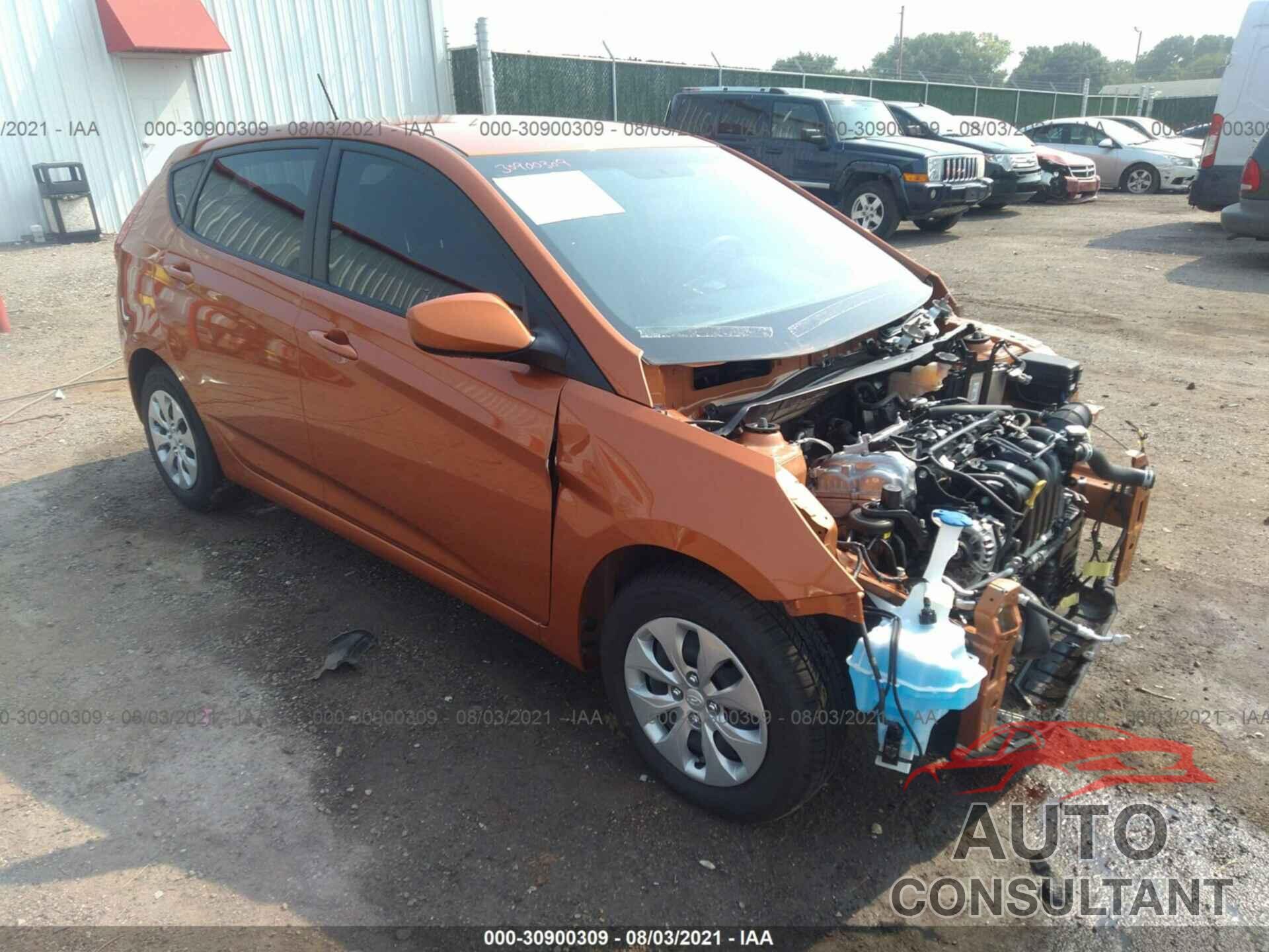 HYUNDAI ACCENT 2017 - KMHCT5AEXHU328313