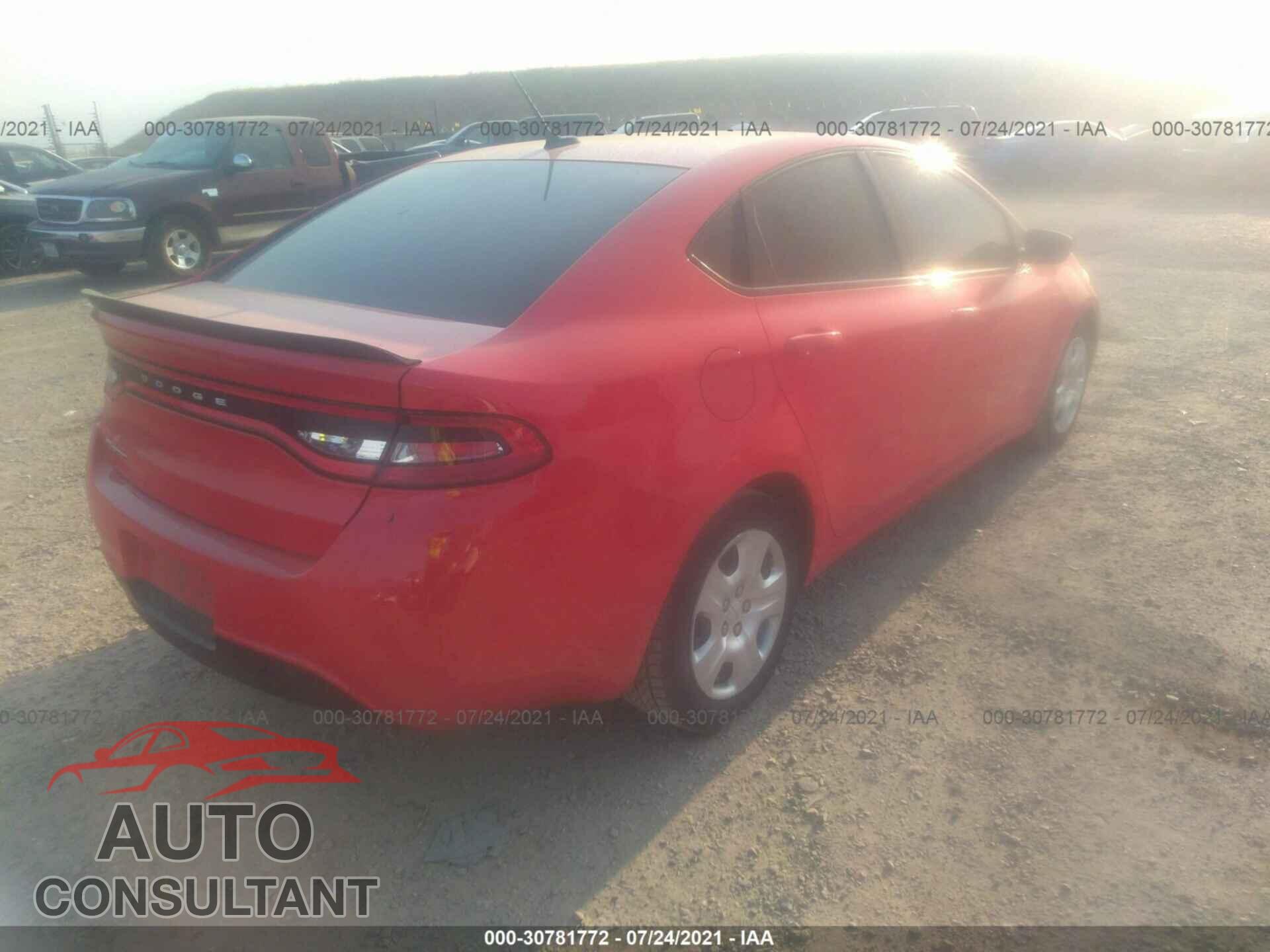 DODGE DART 2016 - 1C3CDFAA3GD766694