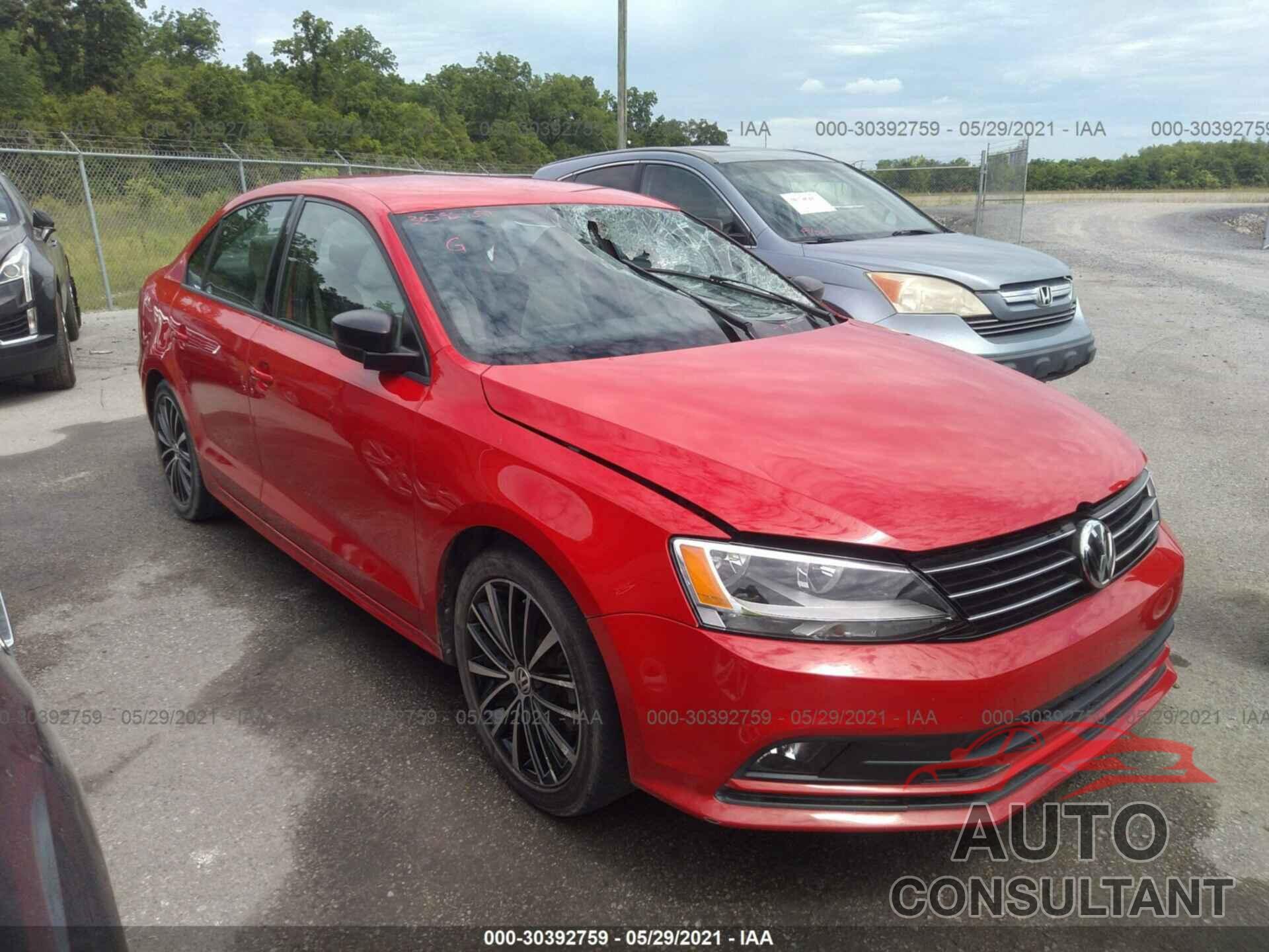 VOLKSWAGEN JETTA SEDAN 2016 - 3VWD17AJ8GM388047