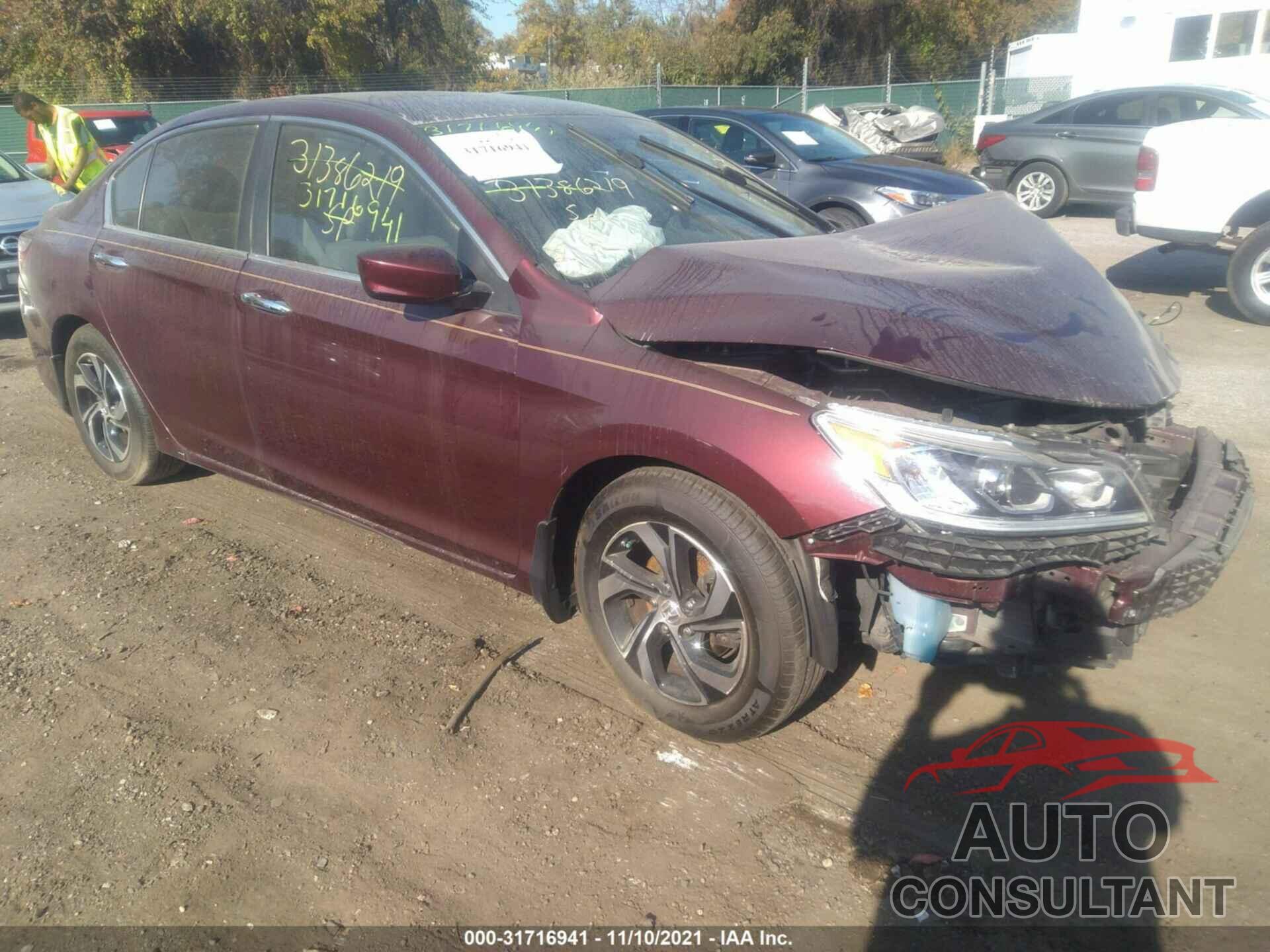 HONDA ACCORD SEDAN 2016 - 1HGCR2F31GA088997
