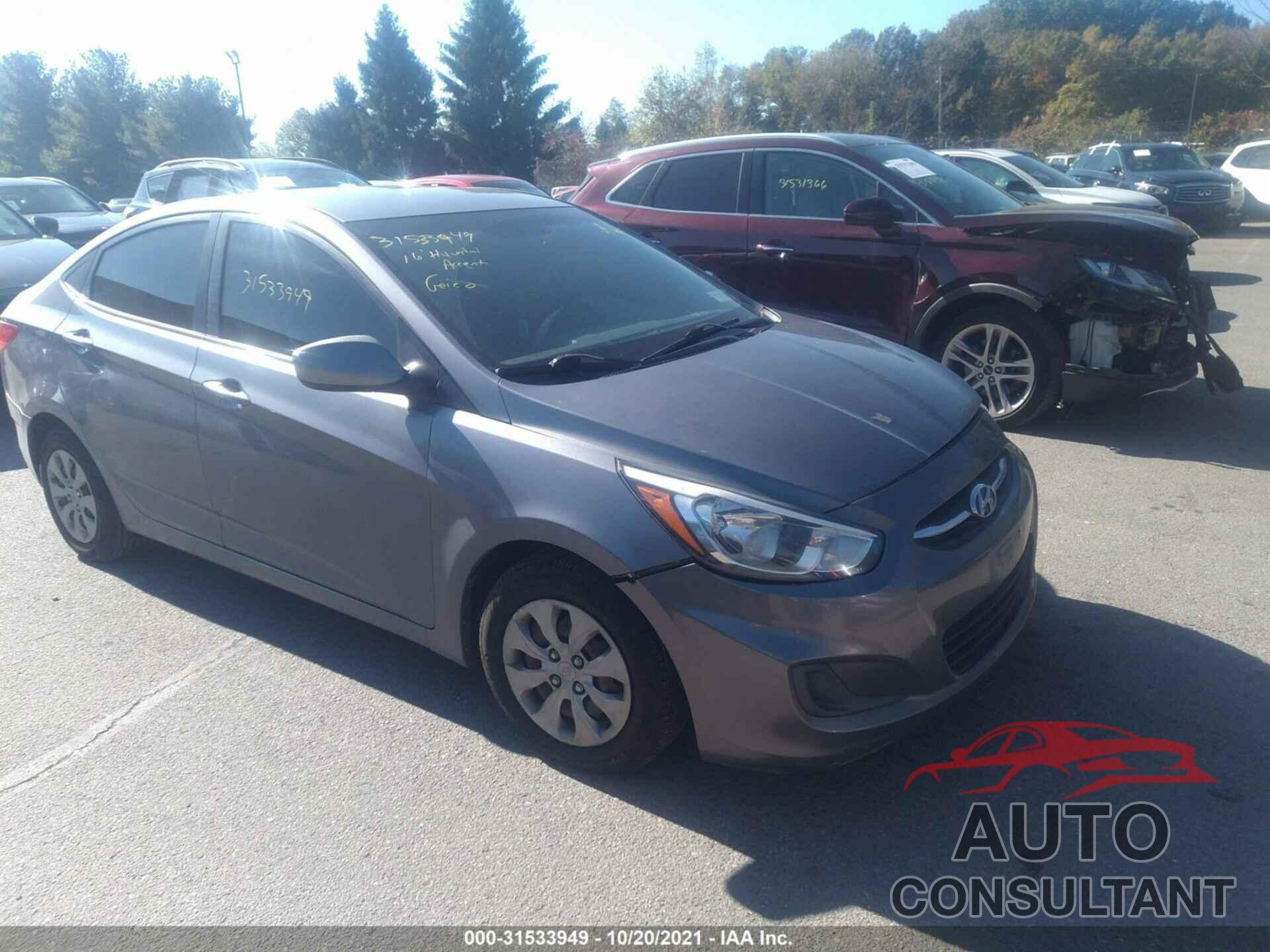 HYUNDAI ACCENT 2016 - KMHCT4AE8GU968531