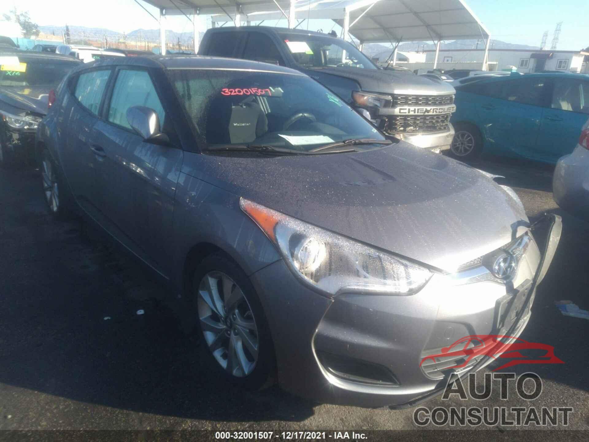 HYUNDAI VELOSTER 2016 - KMHTC6AD8GU295615