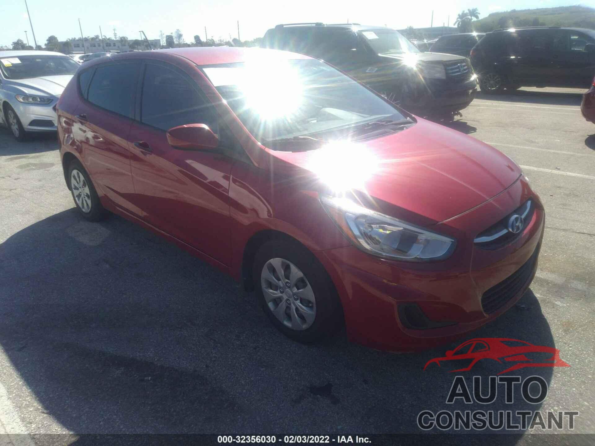 HYUNDAI ACCENT 2016 - KMHCT5AEXGU239291