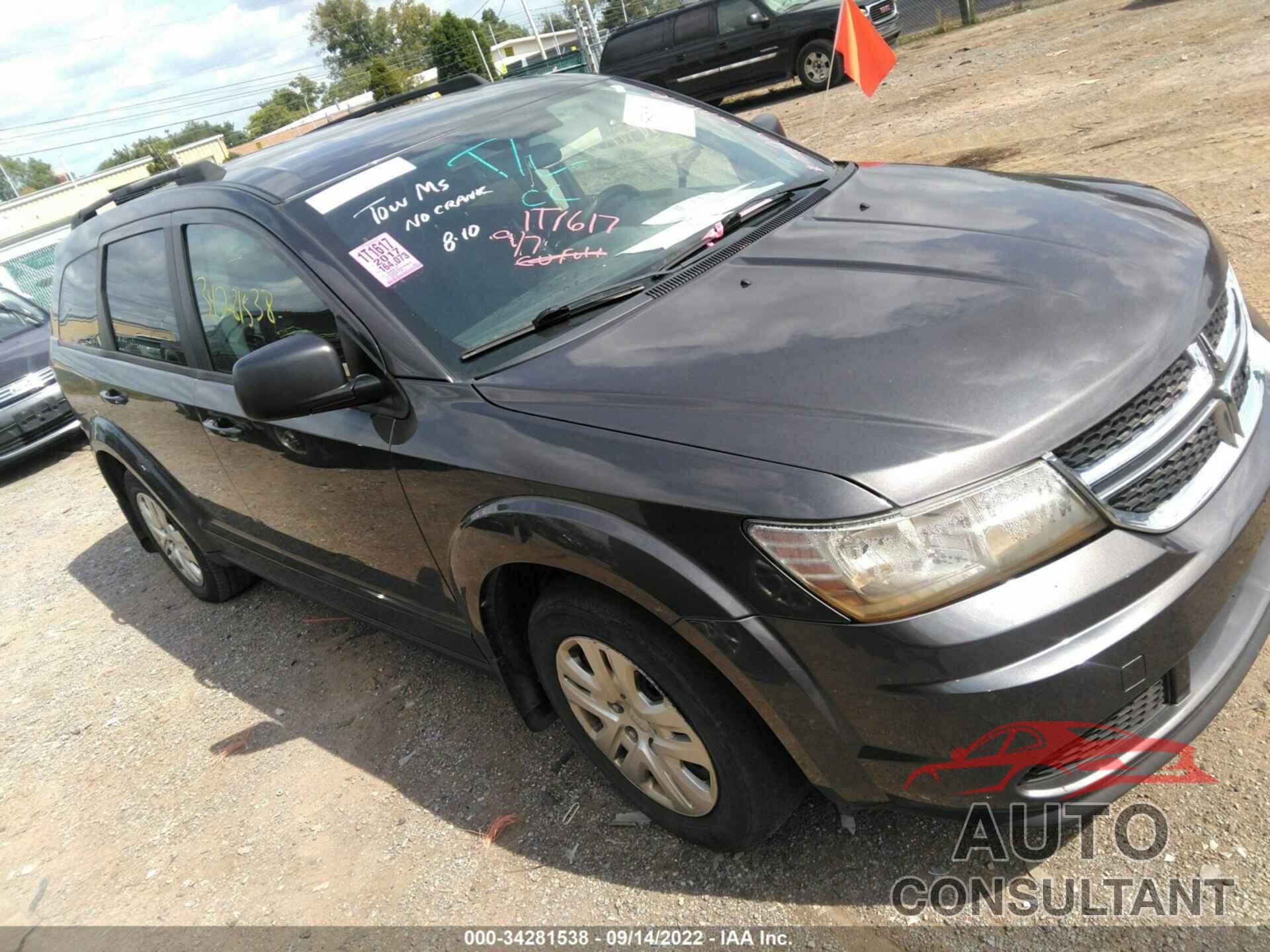 DODGE JOURNEY 2017 - 3C4PDCAB4HT653675