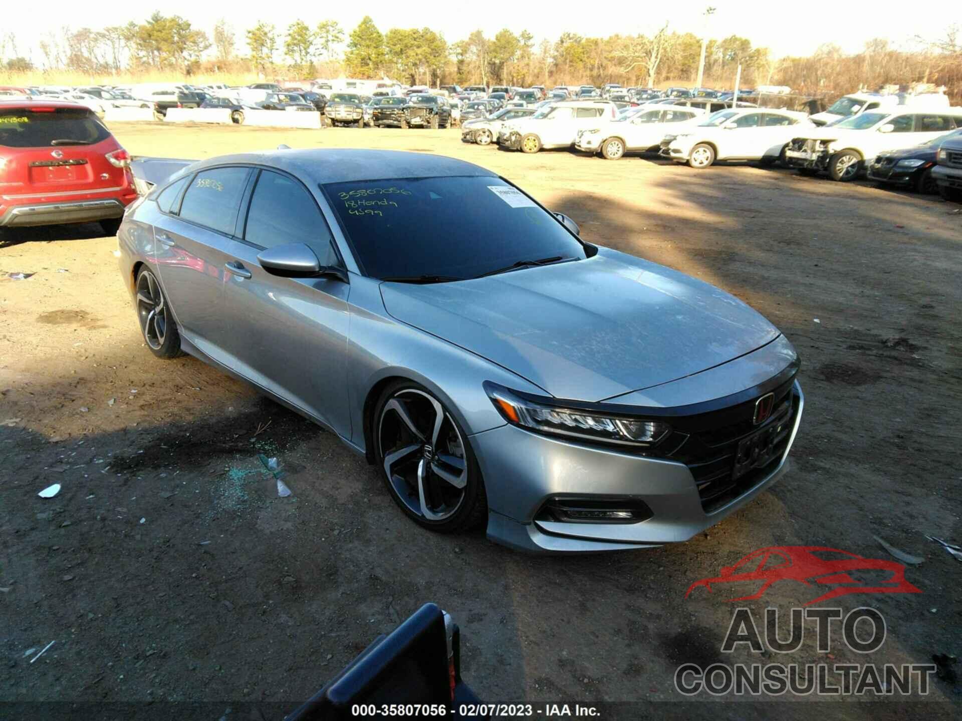 HONDA ACCORD SEDAN 2018 - 1HGCV1F34JA056428