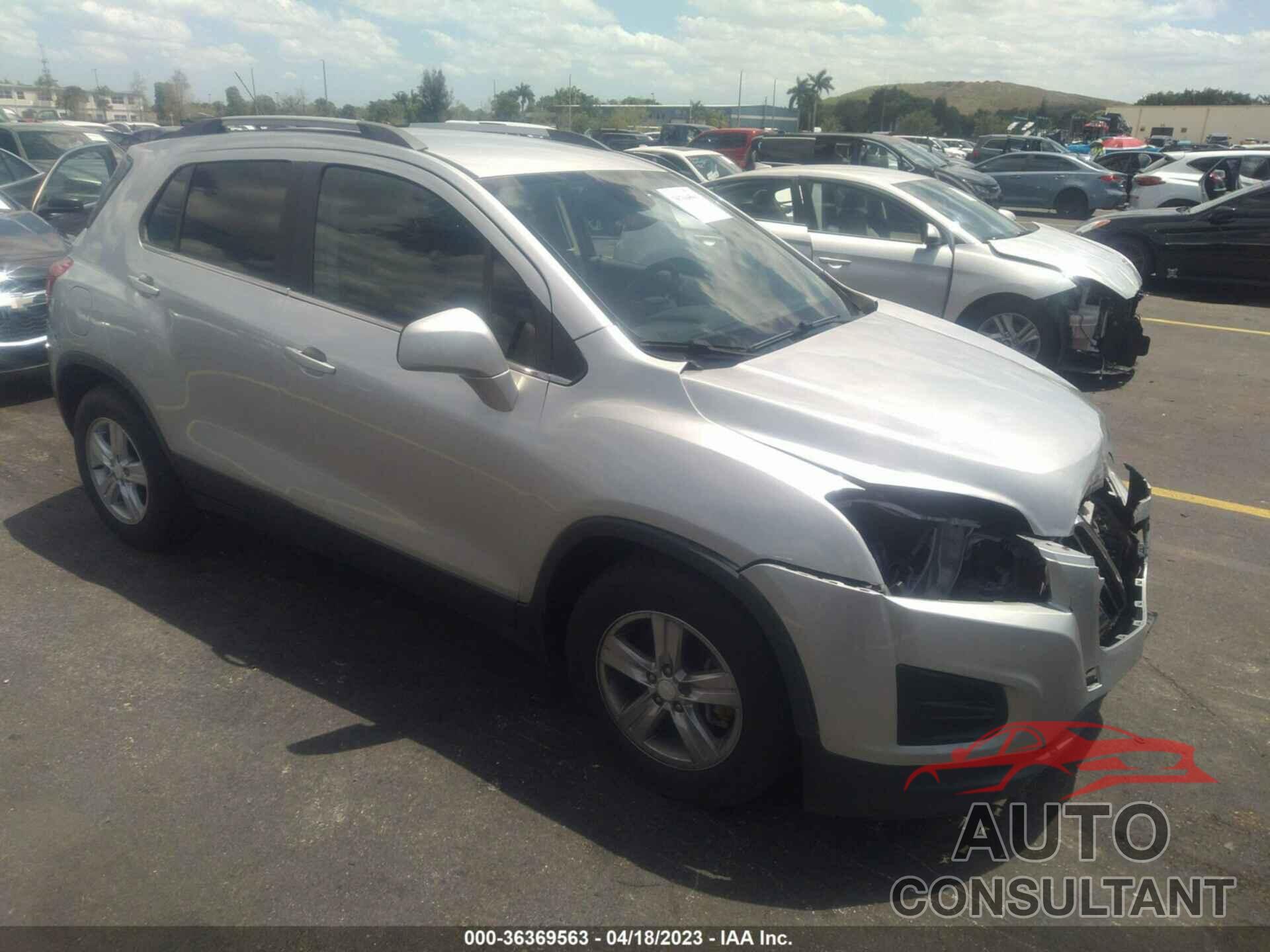 CHEVROLET TRAX 2016 - 3GNCJLSB3GL165233