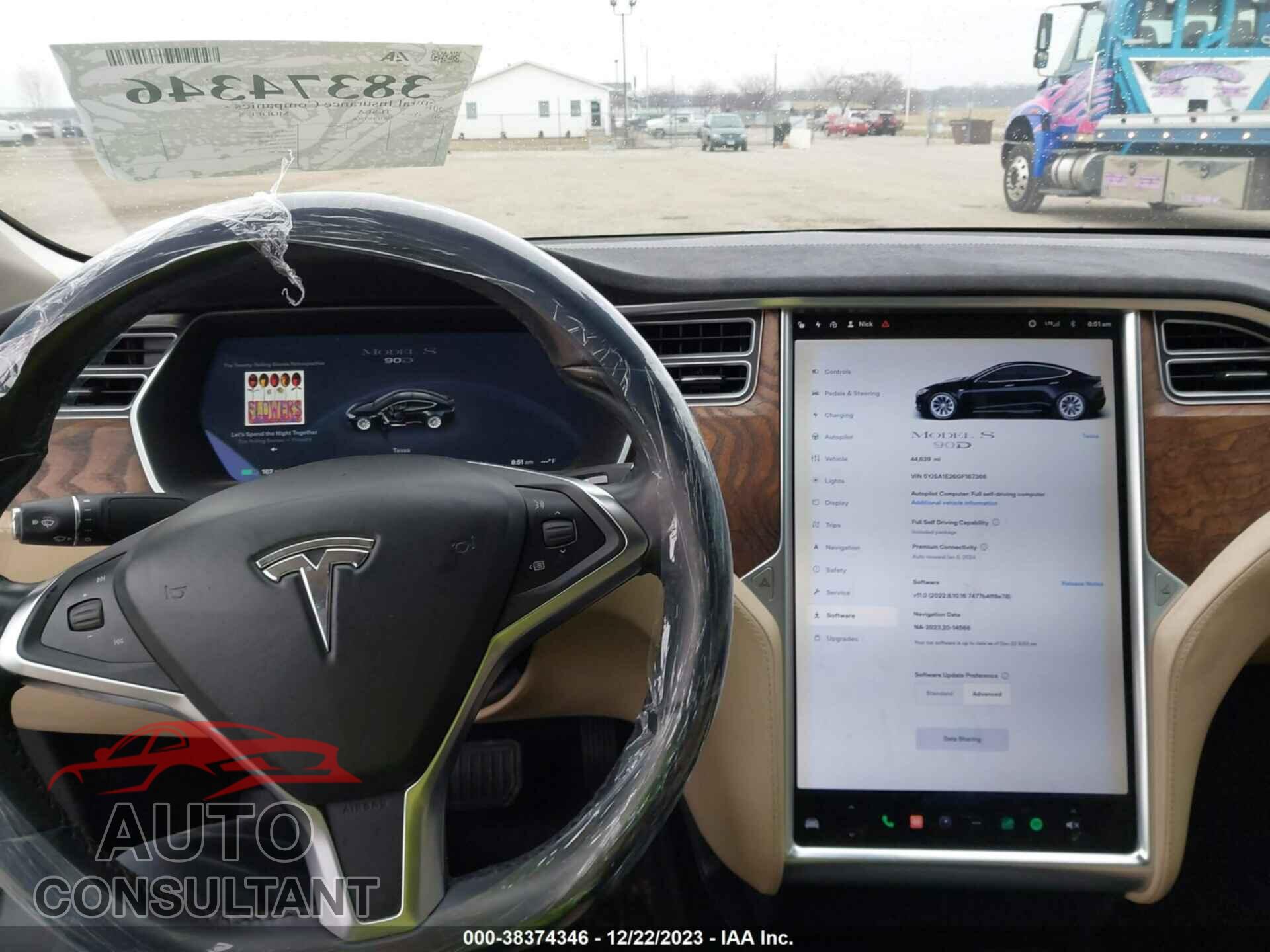 TESLA MODEL S 2016 - 5YJSA1E26GF167366