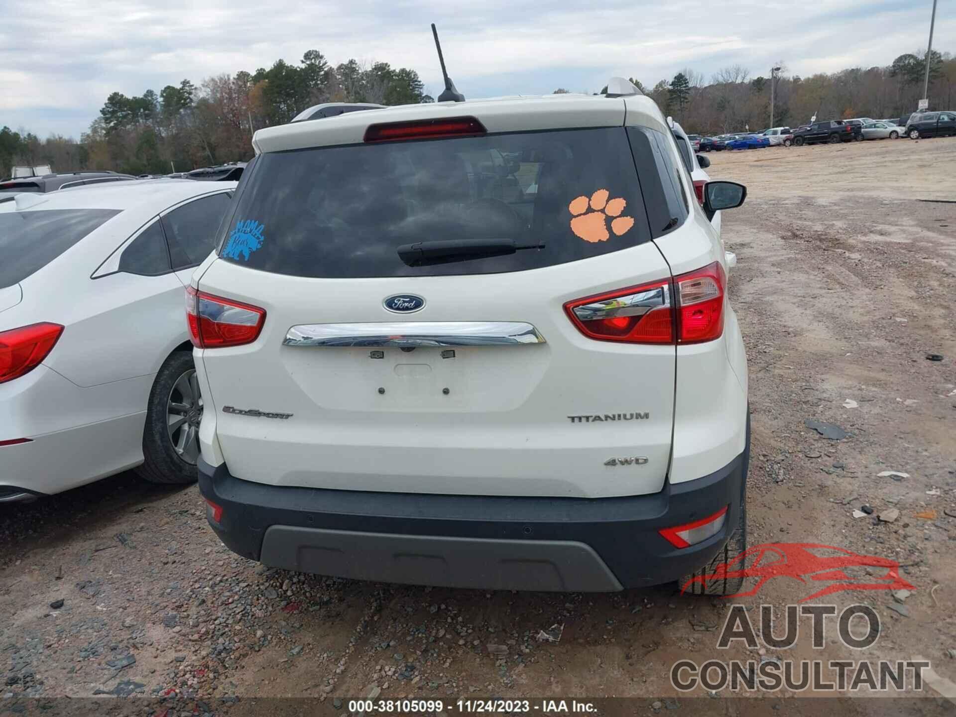 FORD ECOSPORT 2020 - MAJ6S3KLXLC343548