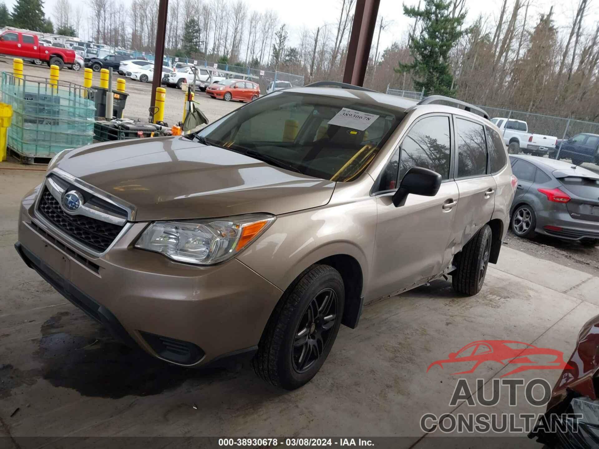 SUBARU FORESTER 2016 - JF2SJABC0GH521557