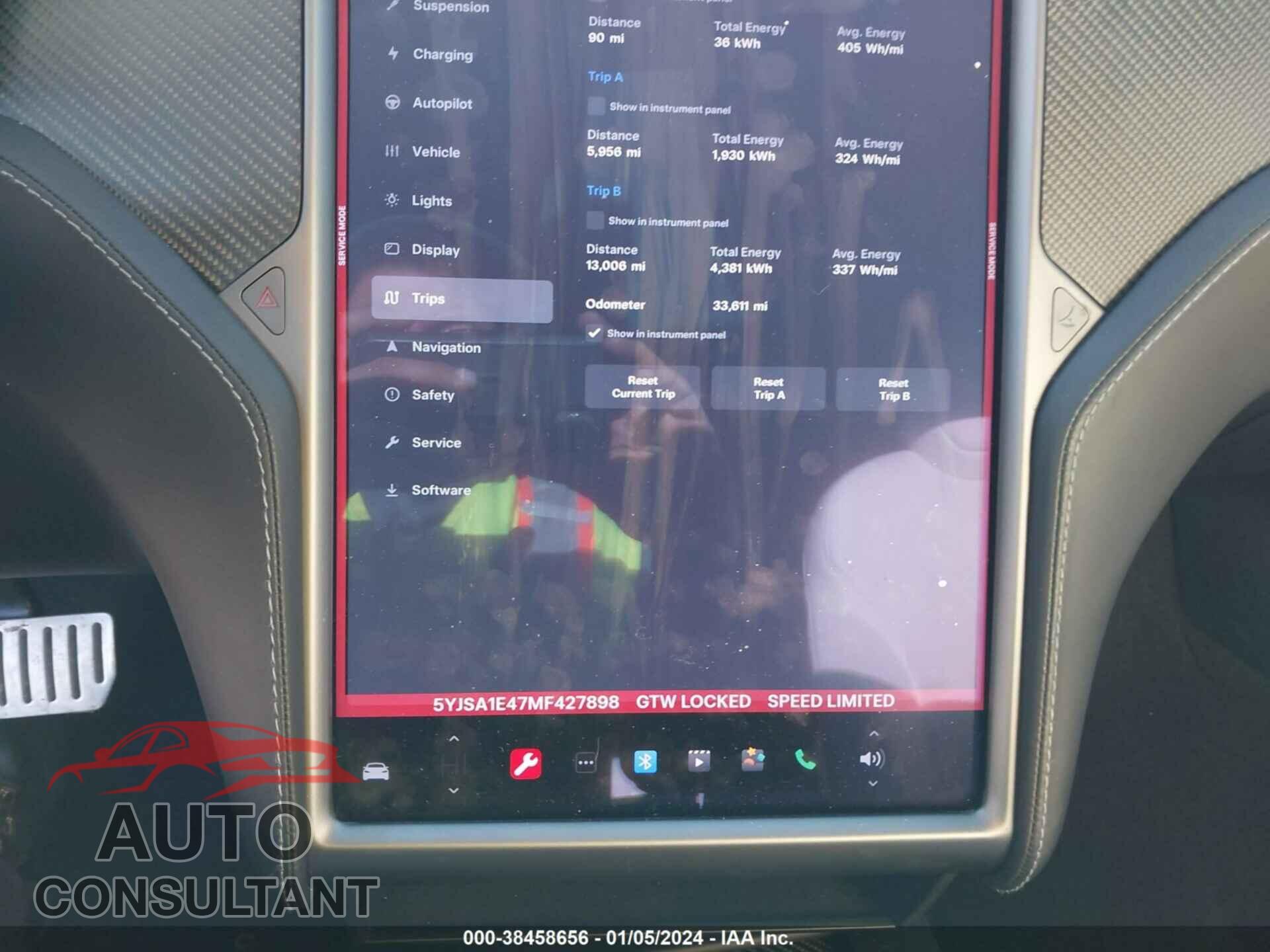 TESLA MODEL S 2021 - 5YJSA1E47MF427898