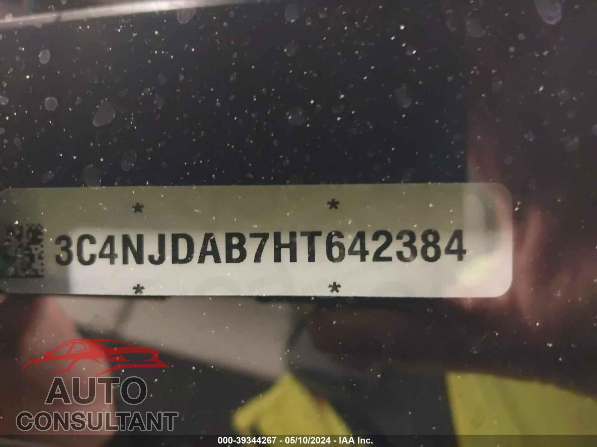 JEEP COMPASS 2017 - 3C4NJDAB7HT642384