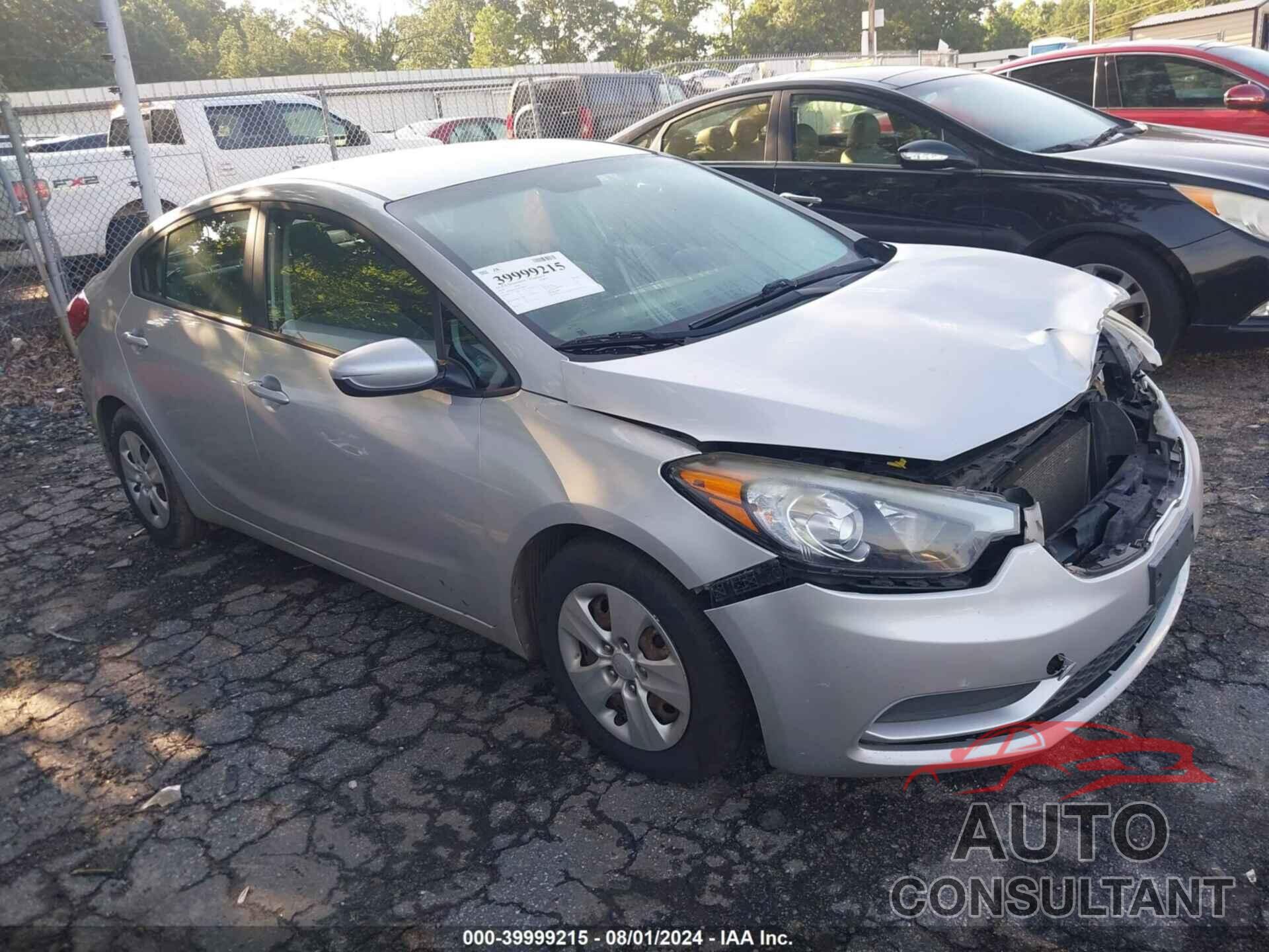 KIA FORTE 2016 - KNAFK4A6XG5500059