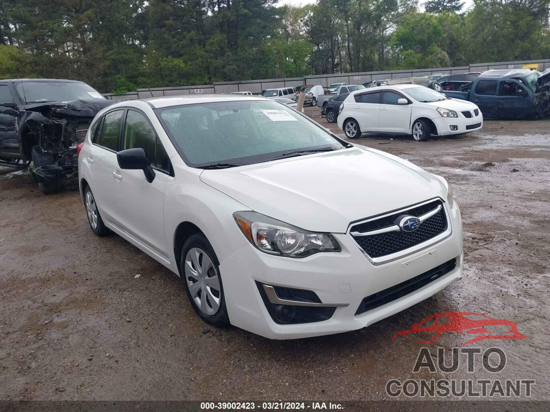 SUBARU IMPREZA 2016 - JF1GPAA64G8323598