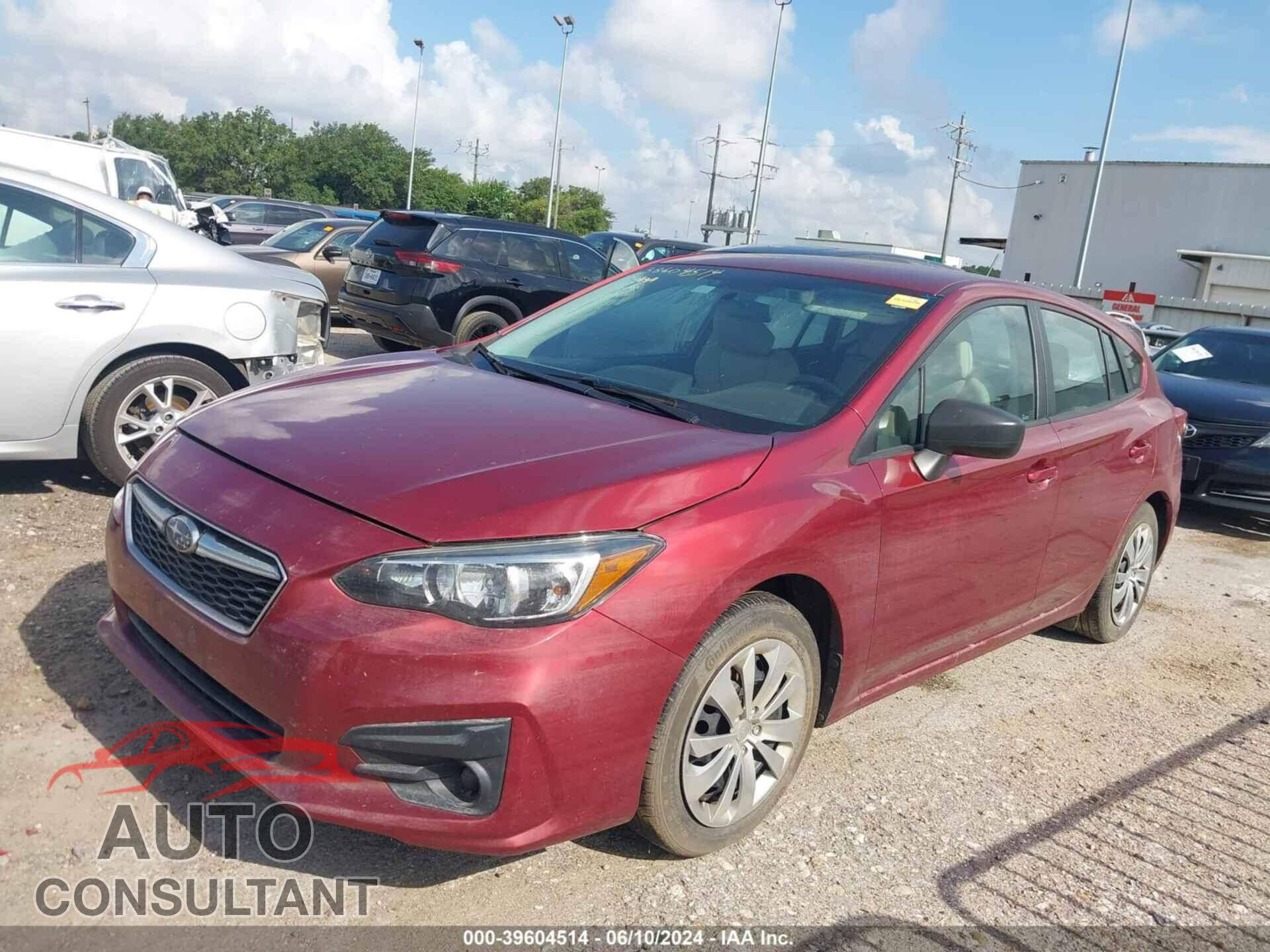 SUBARU IMPREZA 2019 - 4S3GTAB64K3708718