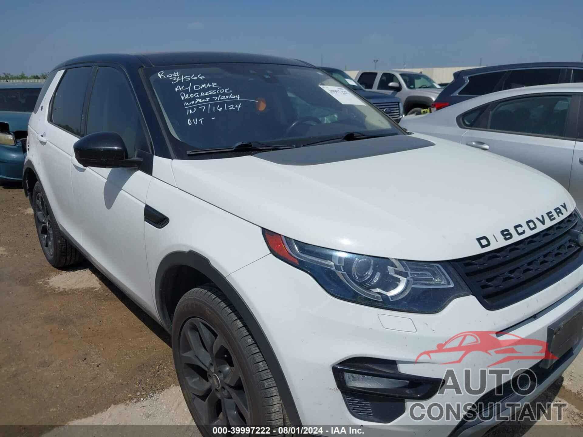 LAND ROVER DISCOVERY SPORT 2017 - SALCR2BG1HH693384