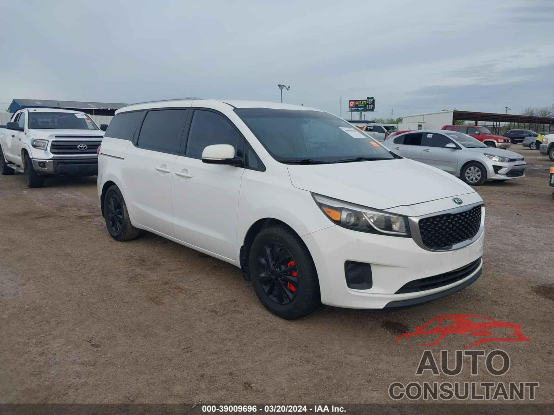 KIA SEDONA 2016 - KNDMB5C19G6090009