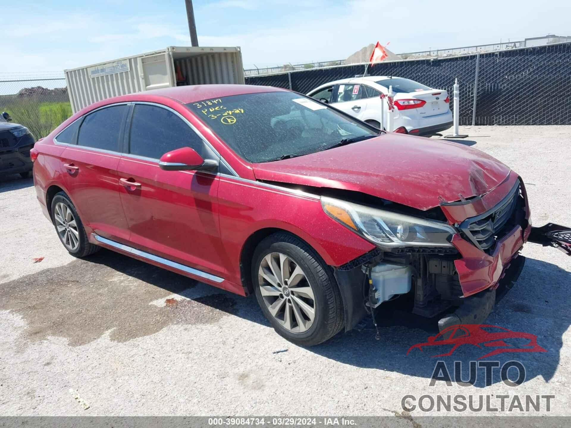HYUNDAI SONATA 2017 - 5NPE34AFXHH568455