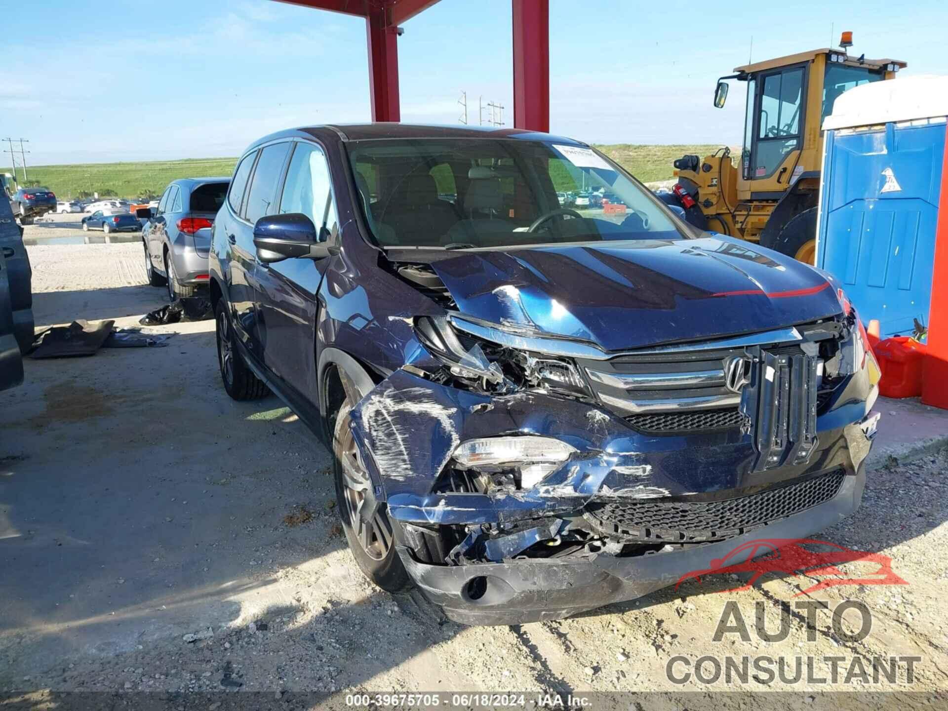 HONDA PILOT 2017 - 5FNYF6H39HB068667