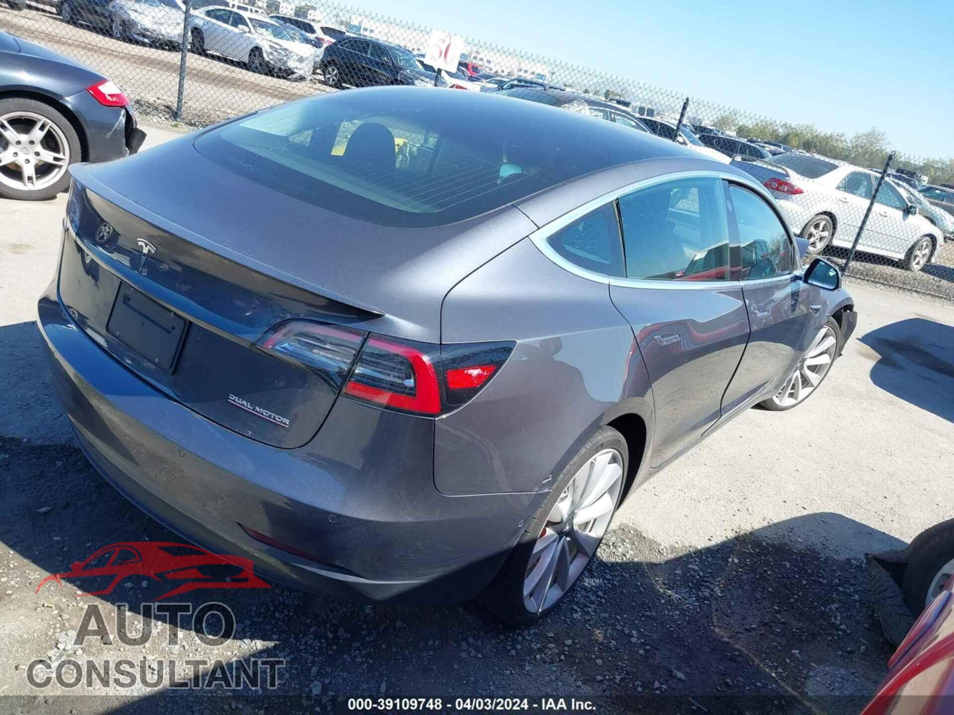 TESLA MODEL 3 2019 - 5YJ3E1EB6KF392887