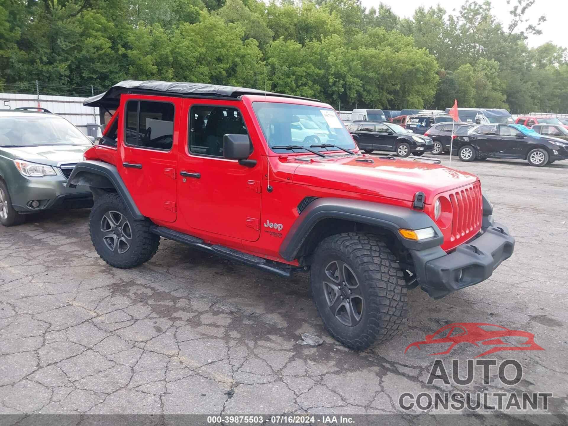 JEEP WRANGLER UNLIMITED 2018 - 1C4HJXDG5JW163127