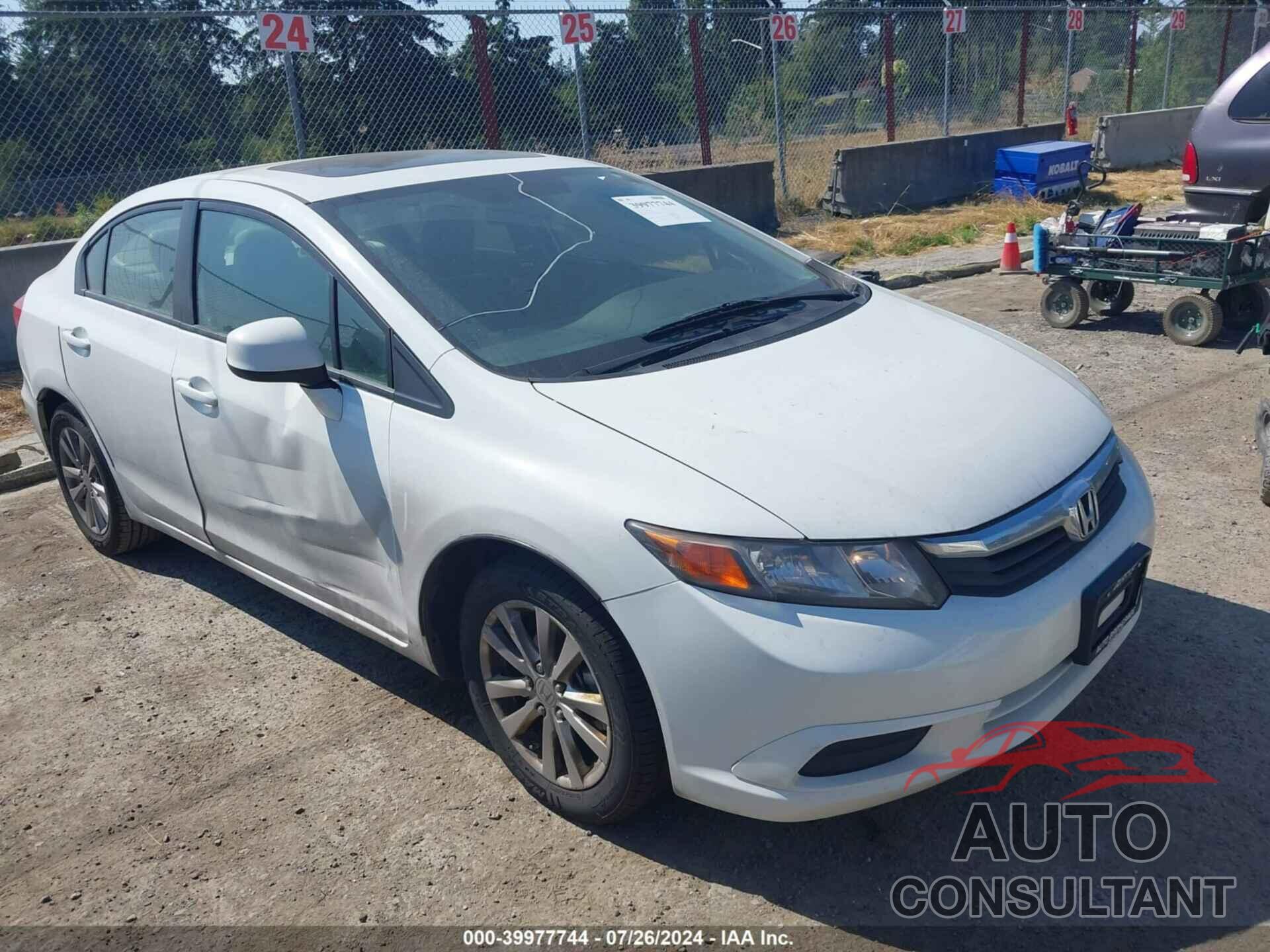 HONDA CIVIC 2012 - 19XFB2F89CE302556