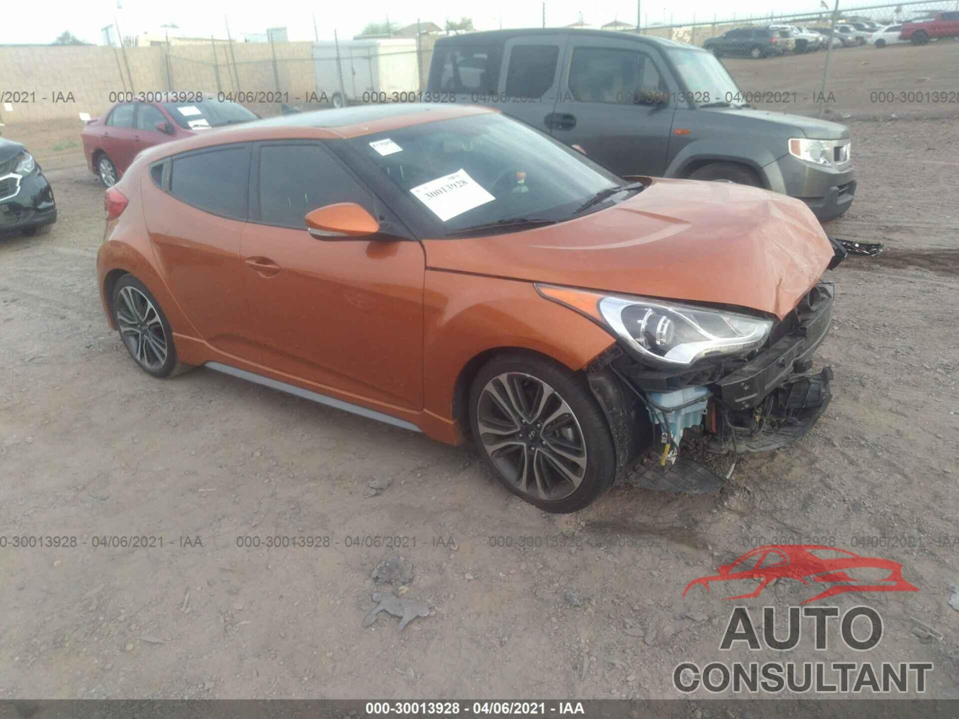 HYUNDAI VELOSTER 2016 - KMHTC6AE8GU257908