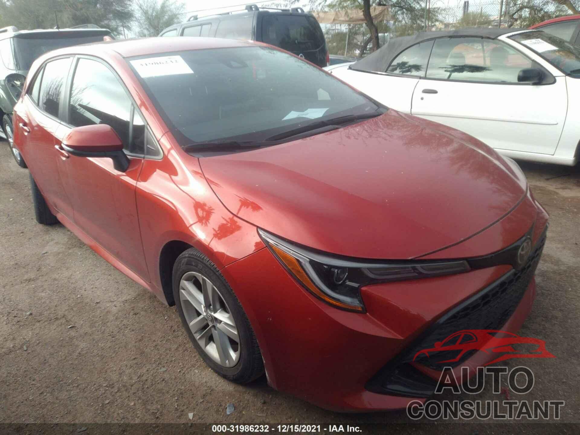 TOYOTA COROLLA HATCHBACK 2019 - JTNK4RBE8K3043055