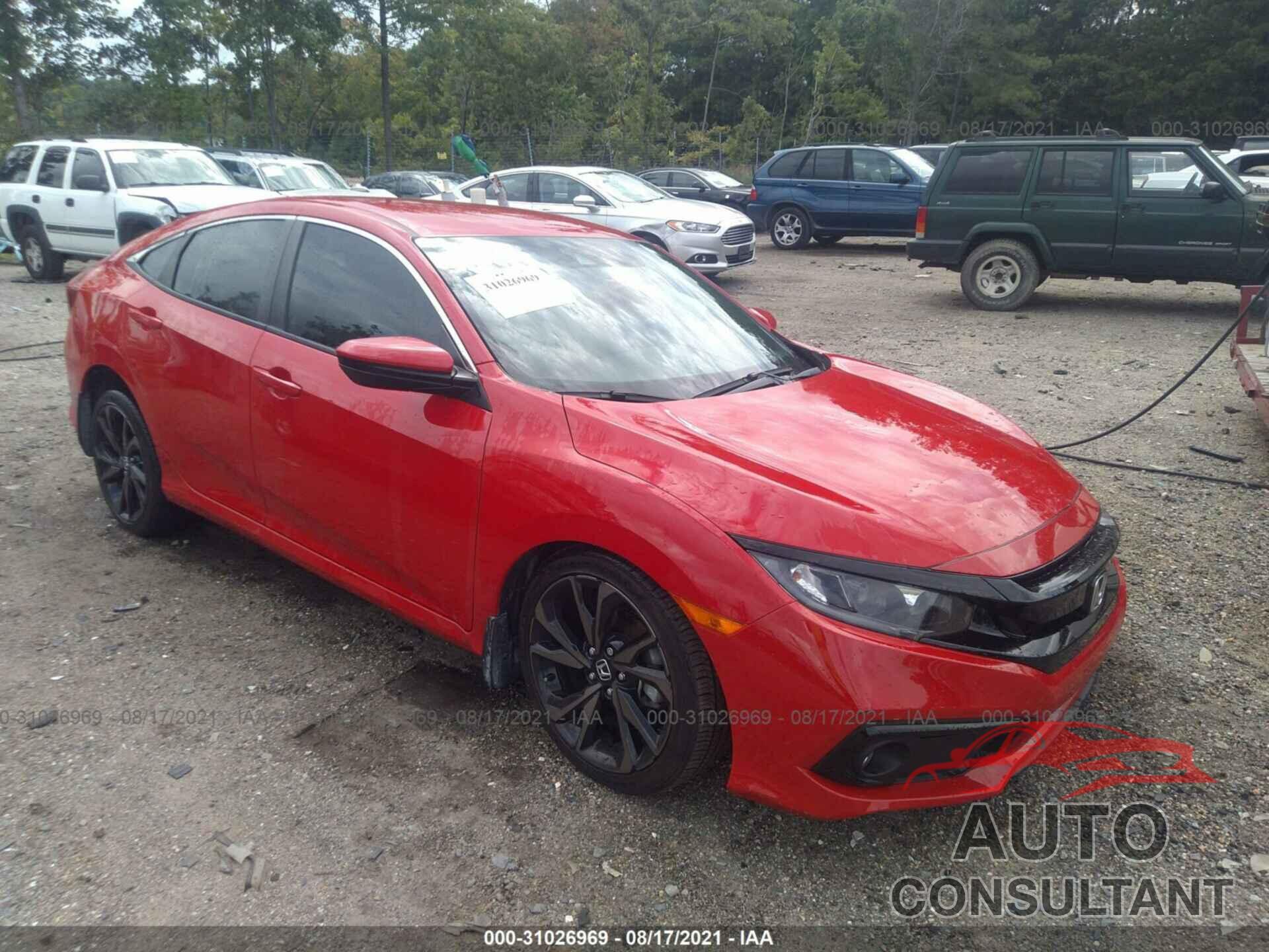 HONDA CIVIC SEDAN 2019 - 2HGFC2E88KH594252