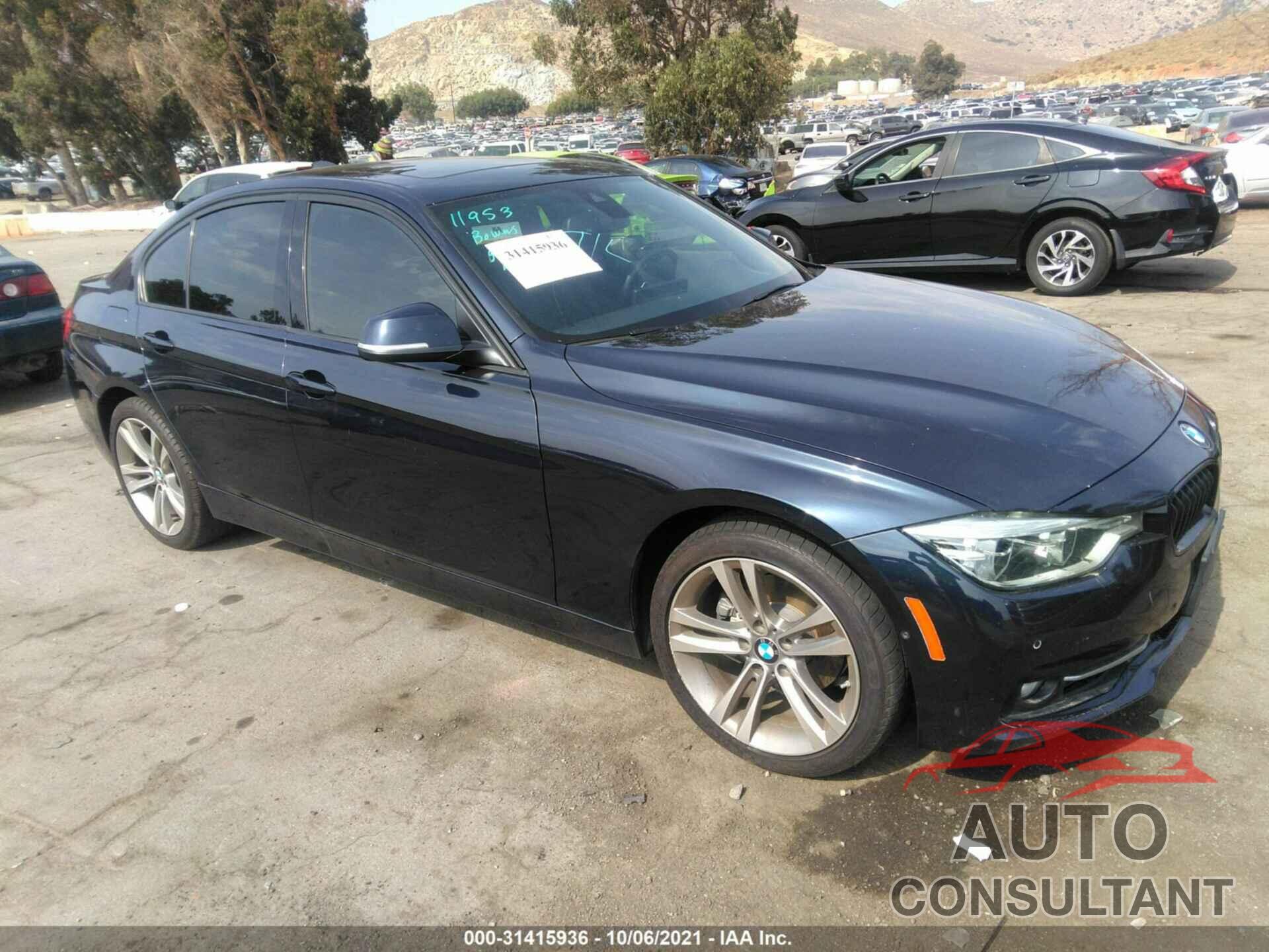 BMW 3 SERIES 2016 - WBA8E9G53GNU30254