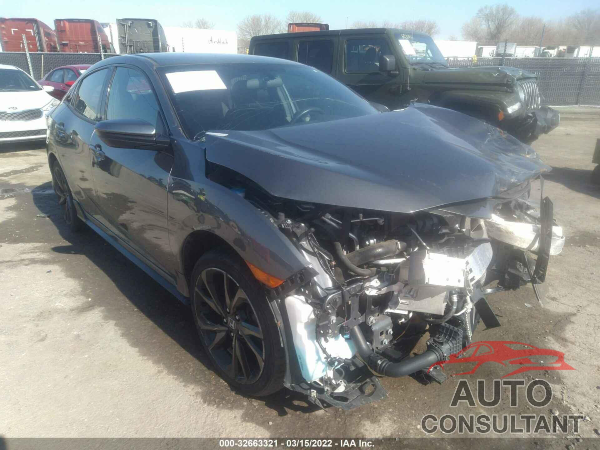 HONDA CIVIC HATCHBACK 2017 - SHHFK7G47HU223444