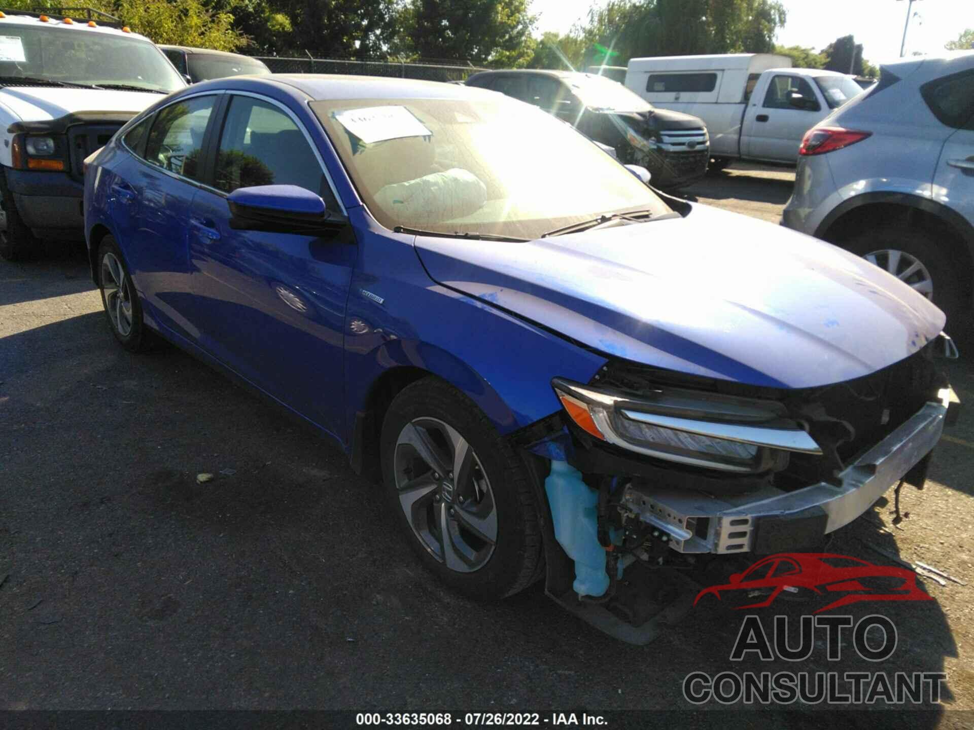 HONDA INSIGHT 2019 - 19XZE4F52KE003933