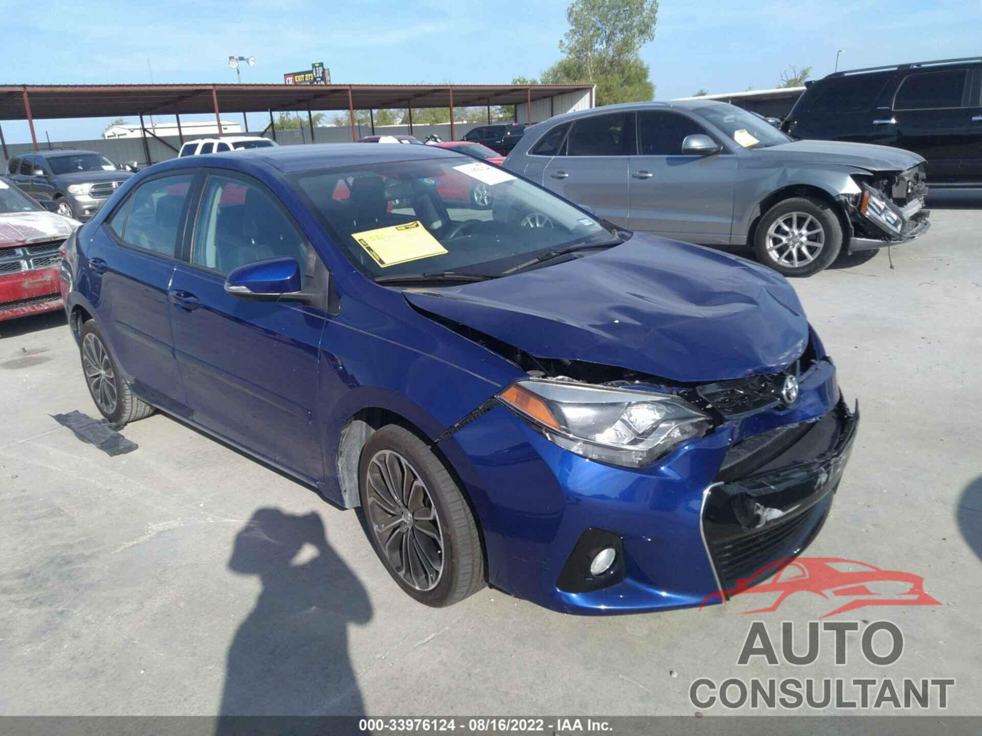 TOYOTA COROLLA 2016 - 5YFBURHE8GP471797