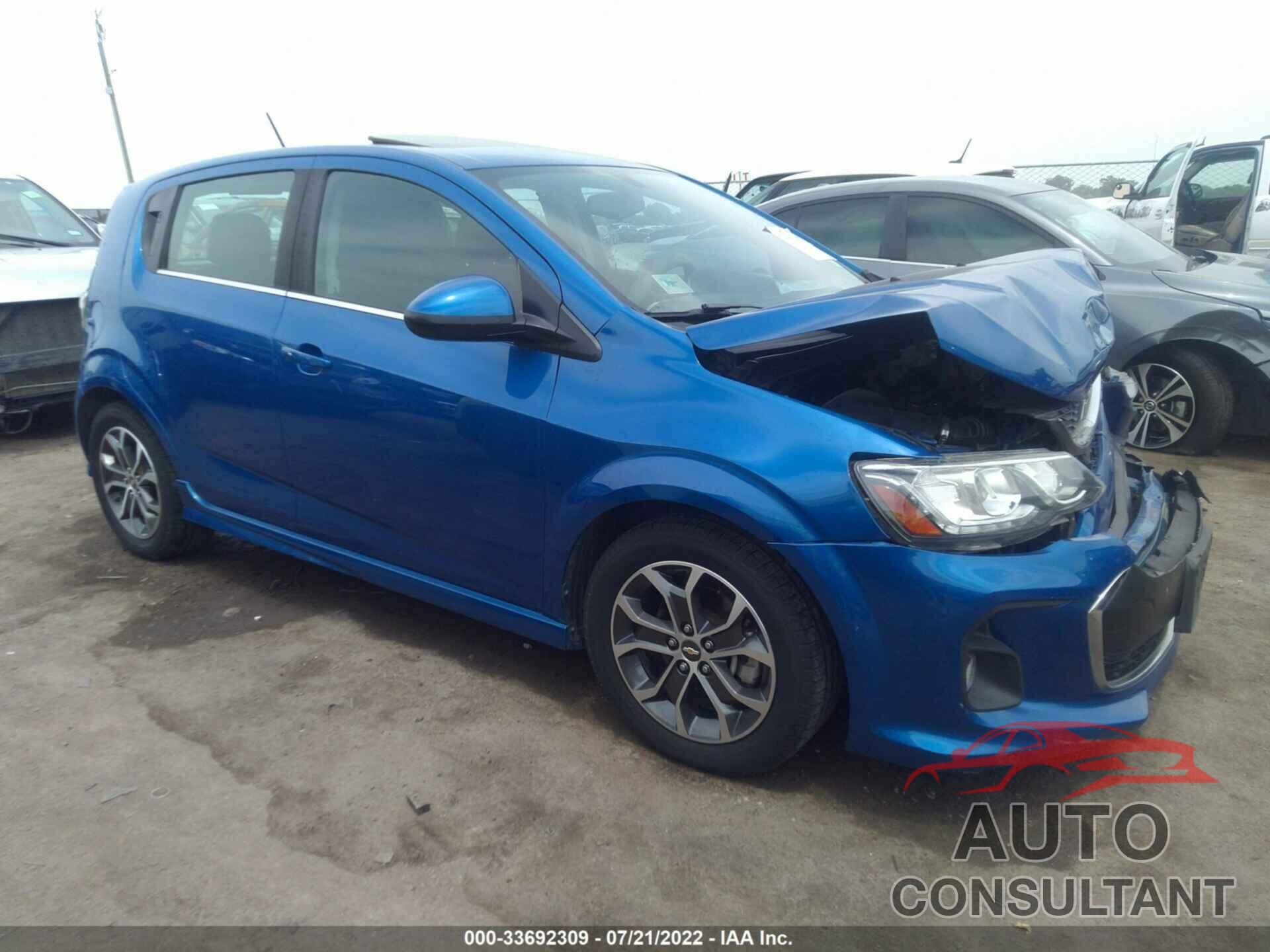 CHEVROLET SONIC 2017 - 1G1JD6SB5H4110002