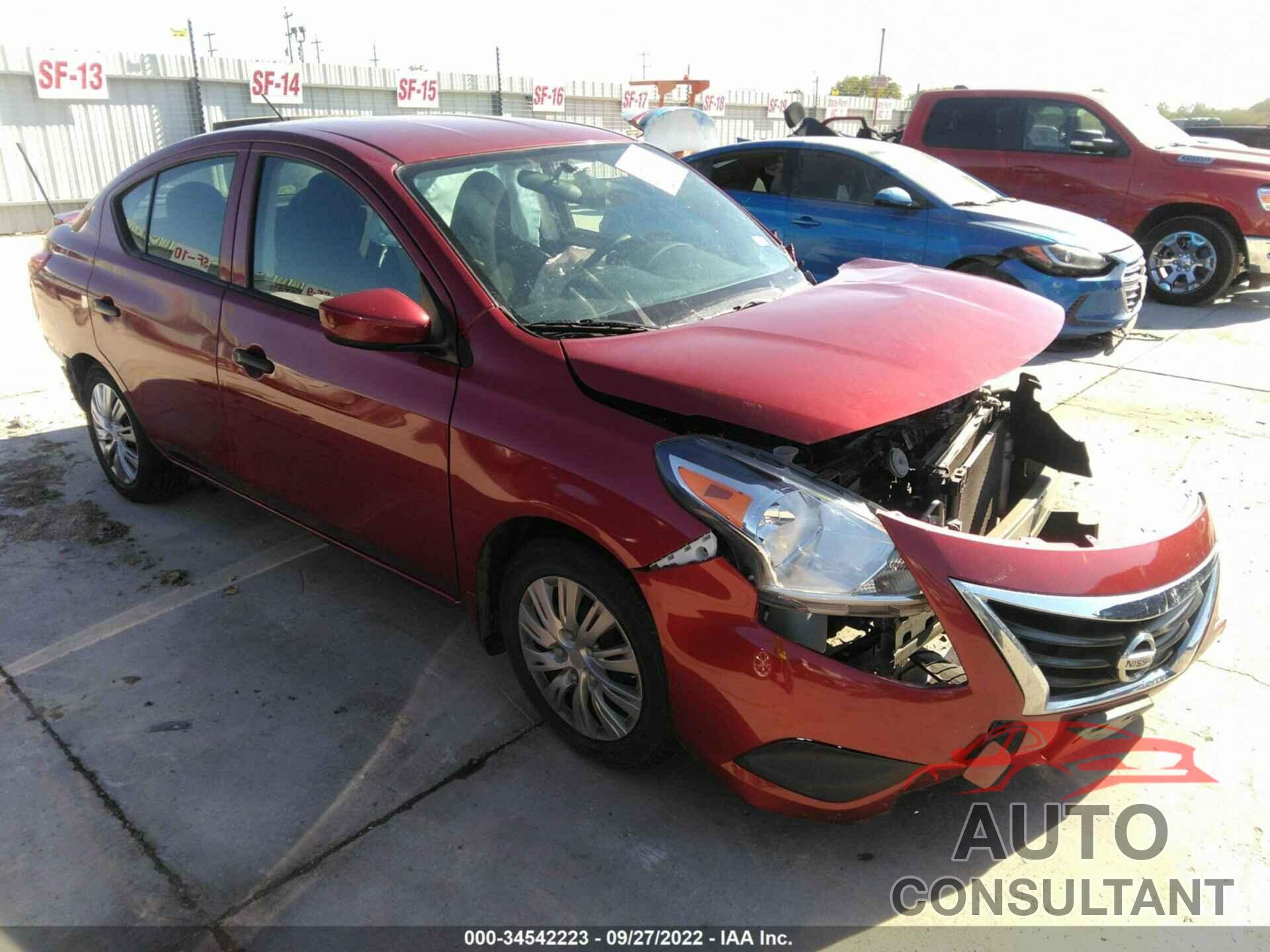 NISSAN VERSA 2016 - 3N1CN7APXGL871815