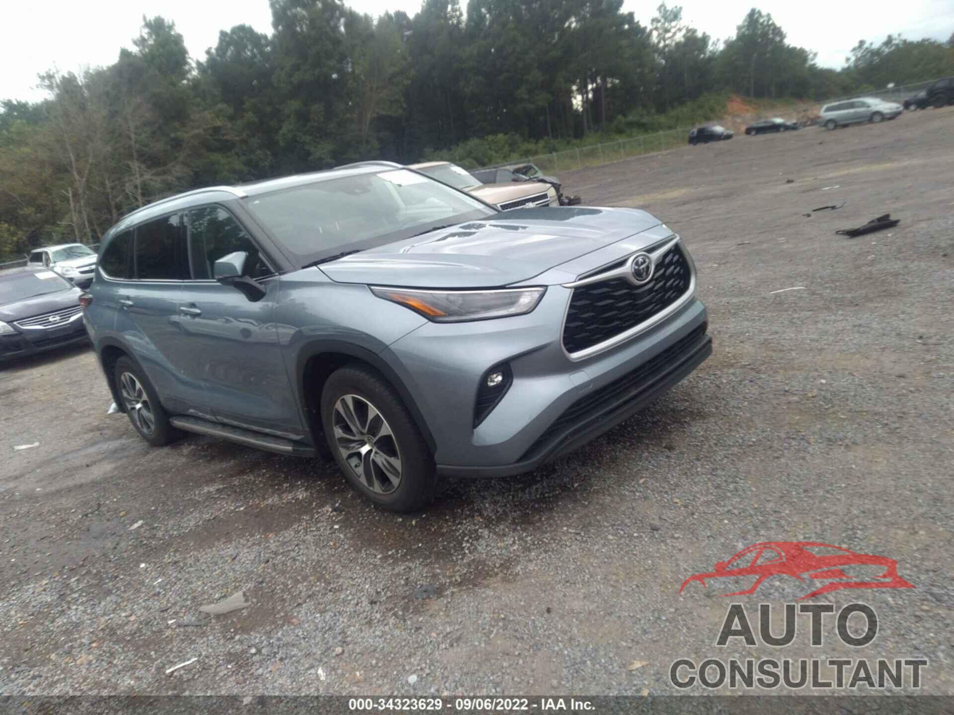 TOYOTA HIGHLANDER 2021 - 5TDGZRAH7MS074743