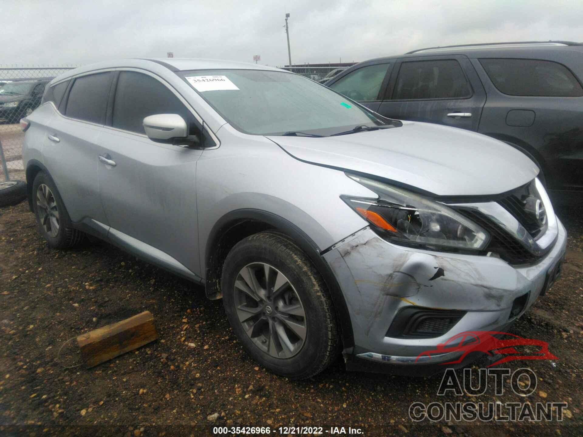 NISSAN MURANO 2018 - 5N1AZ2MG2JN145876