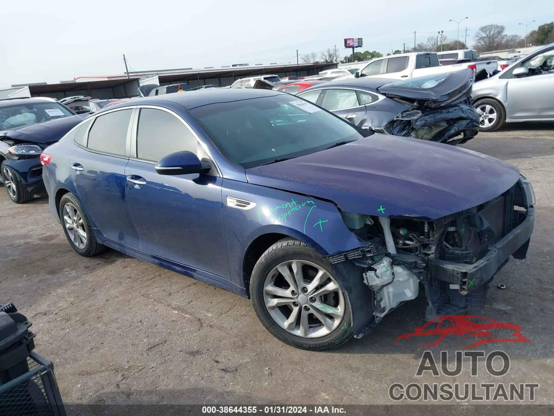 KIA OPTIMA 2018 - 5XXGT4L38JG194795